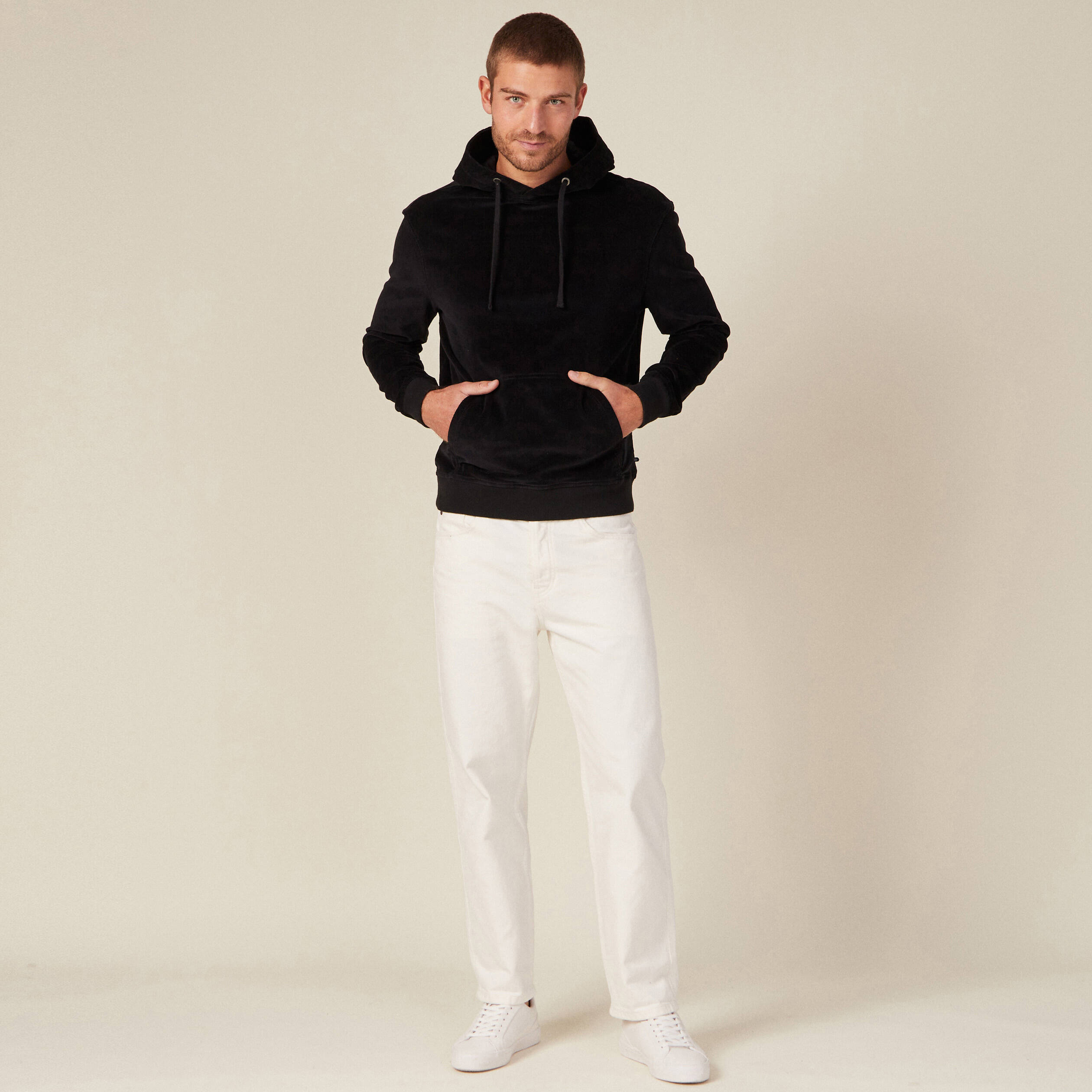 Sweat a capuche noir homme cheap