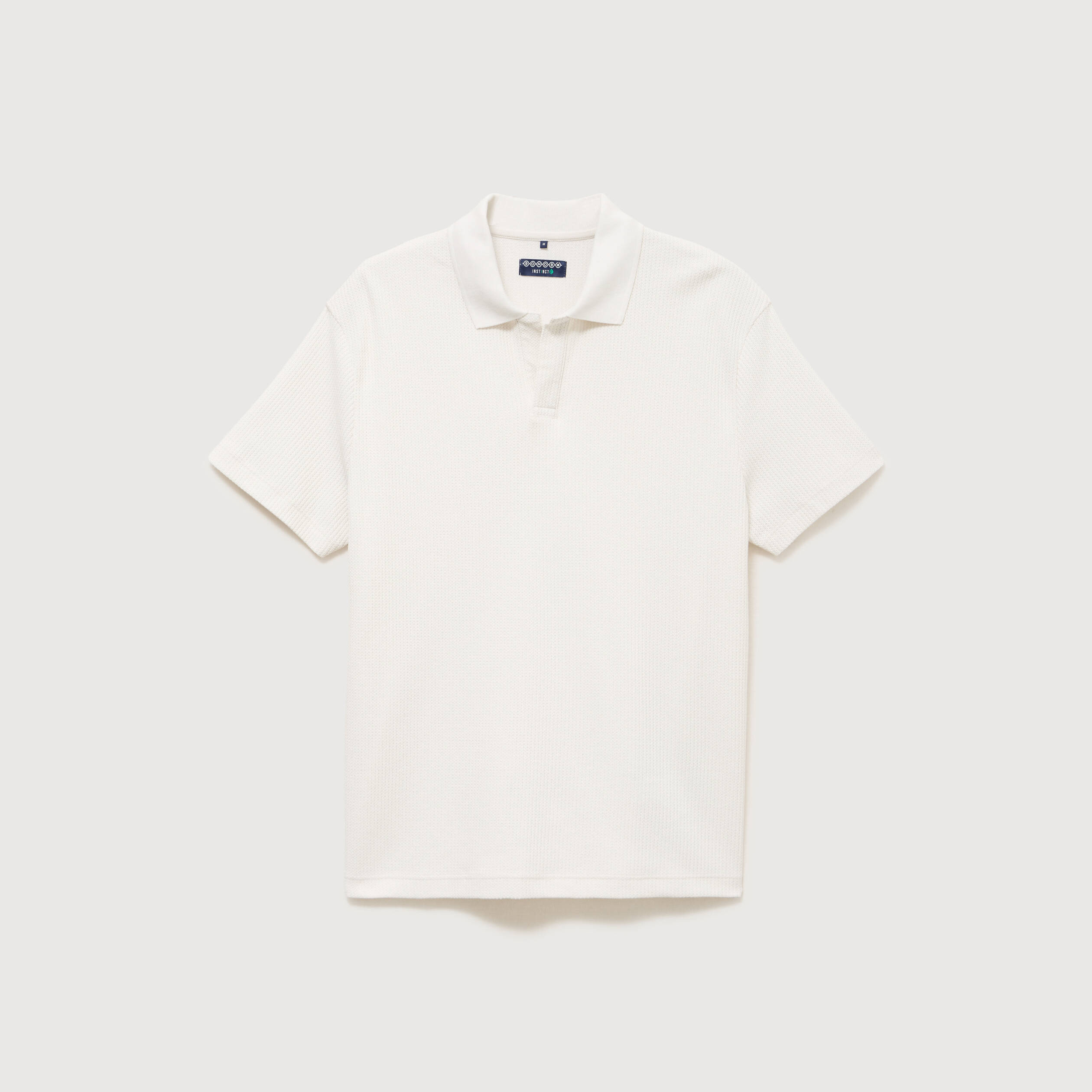 Polo manches courtes ecru homme