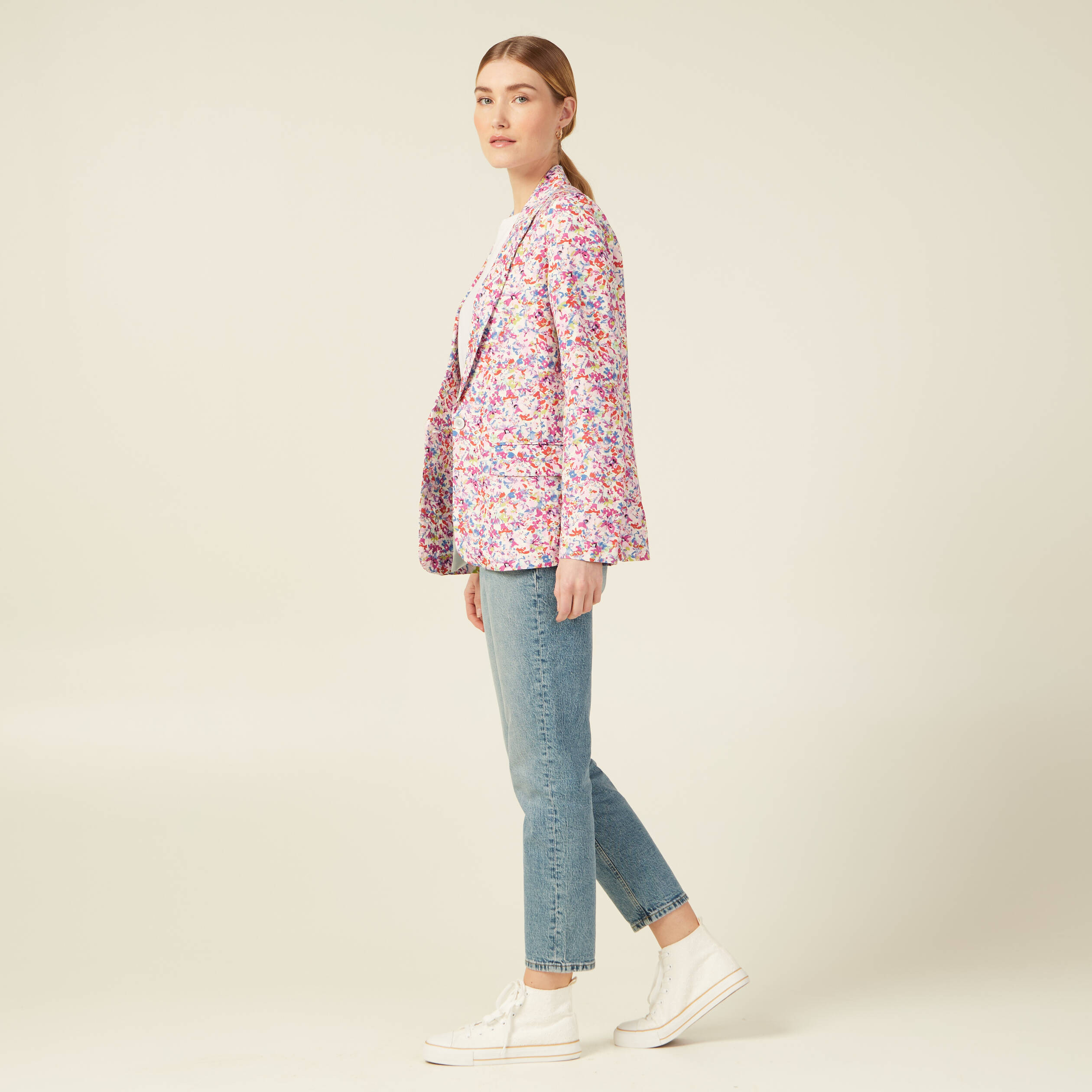 veste blazer eco responsable rose femme Veste blazer éco-responsable rose femme