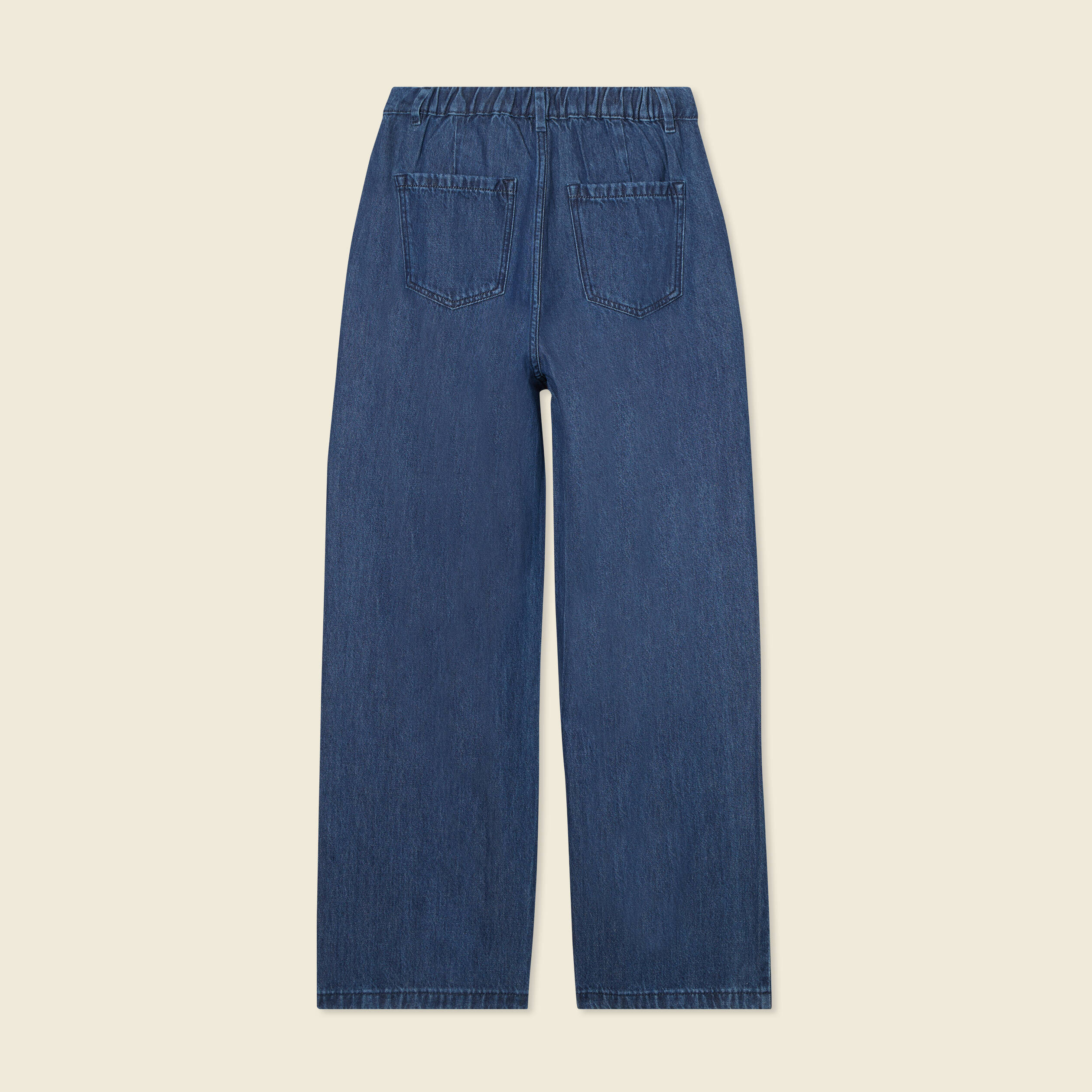 jeans large a pinces denim brut femme Jeans large à pinces denim brut femme