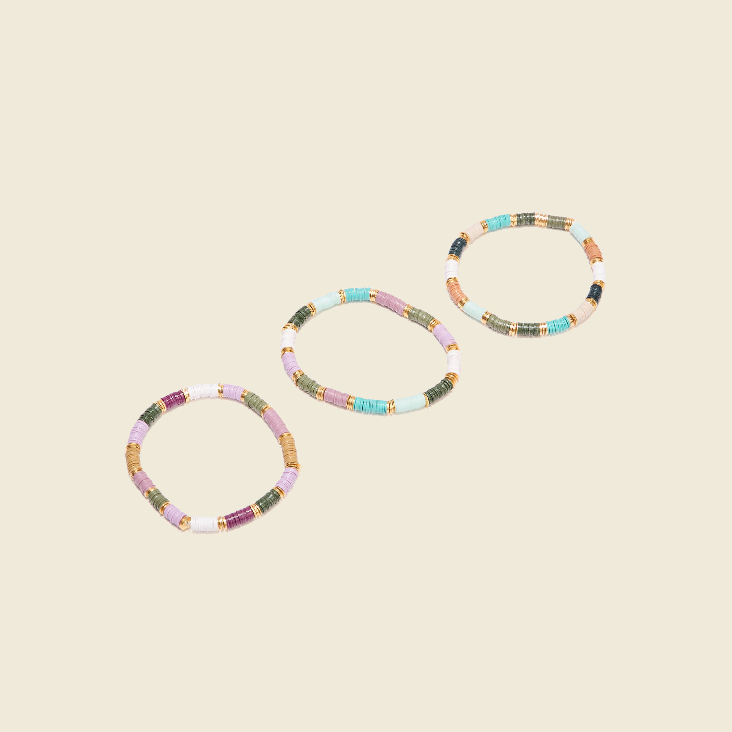lot 3 bracelets perles multicolore femme Lot 3 bracelets perles multicolore femme
