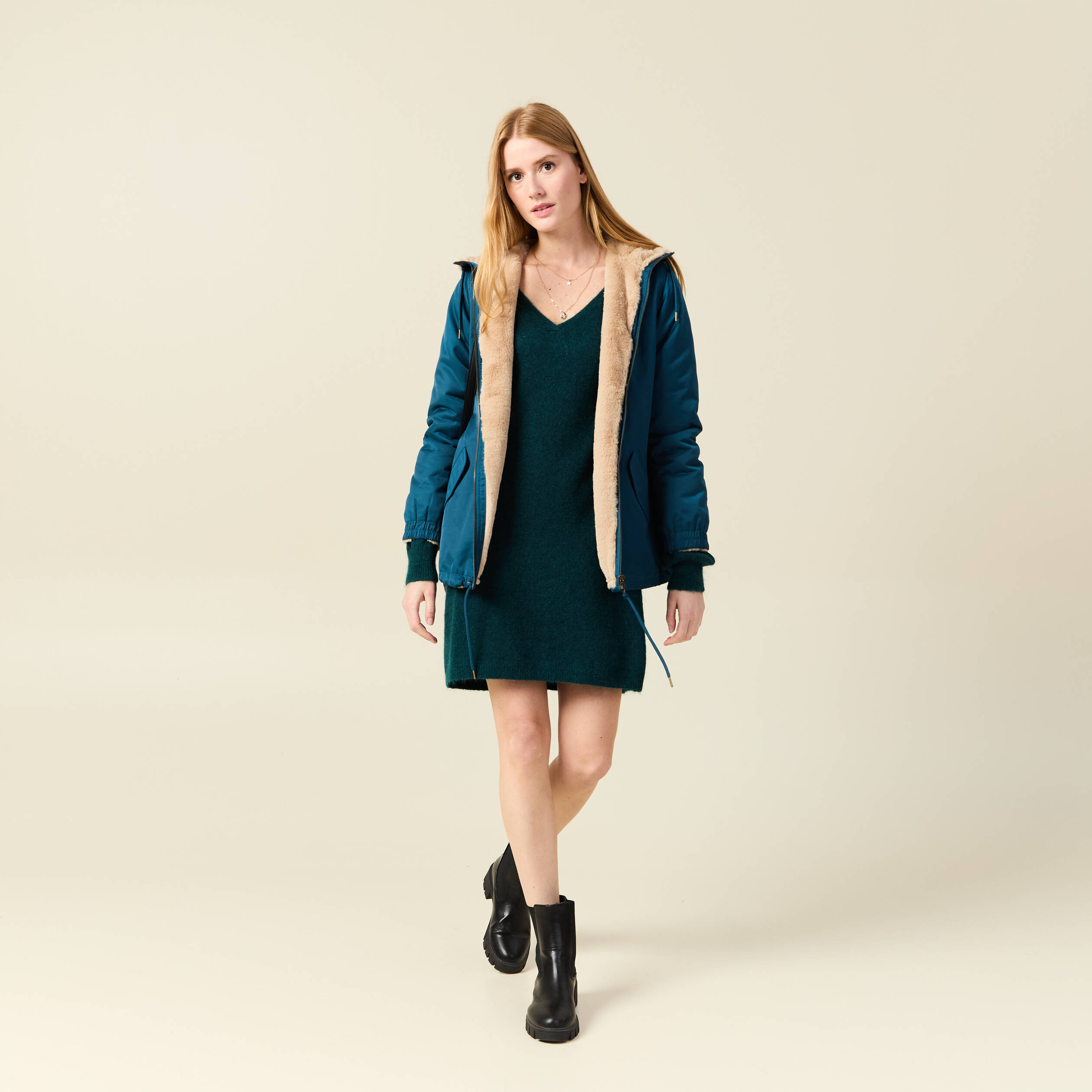 Manteau Reduction Armand Thiery Manteau Long Manteau Femme Bleu
