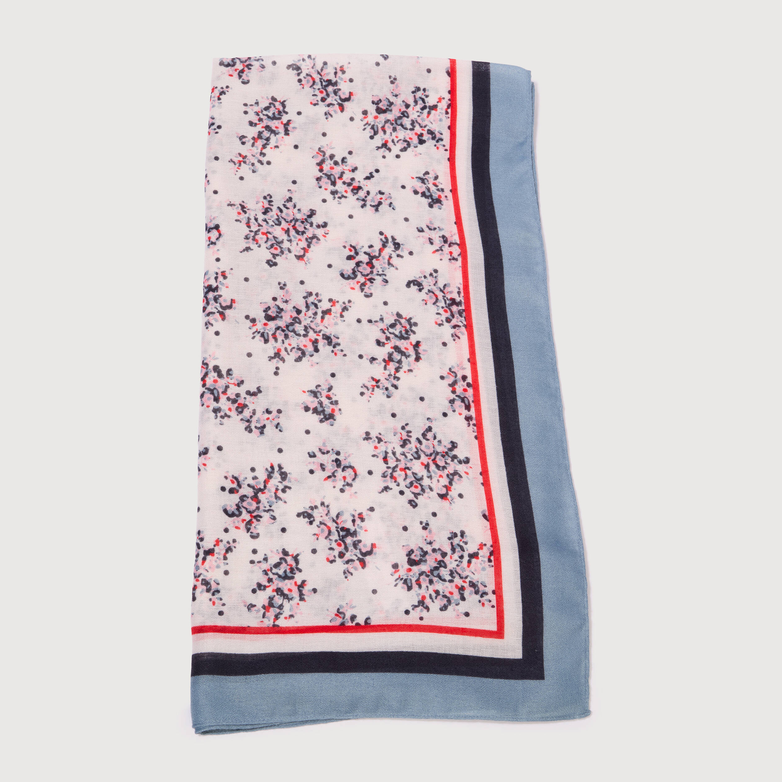 Foulard en voile sp&eacute;cial no&euml;l ecru femme