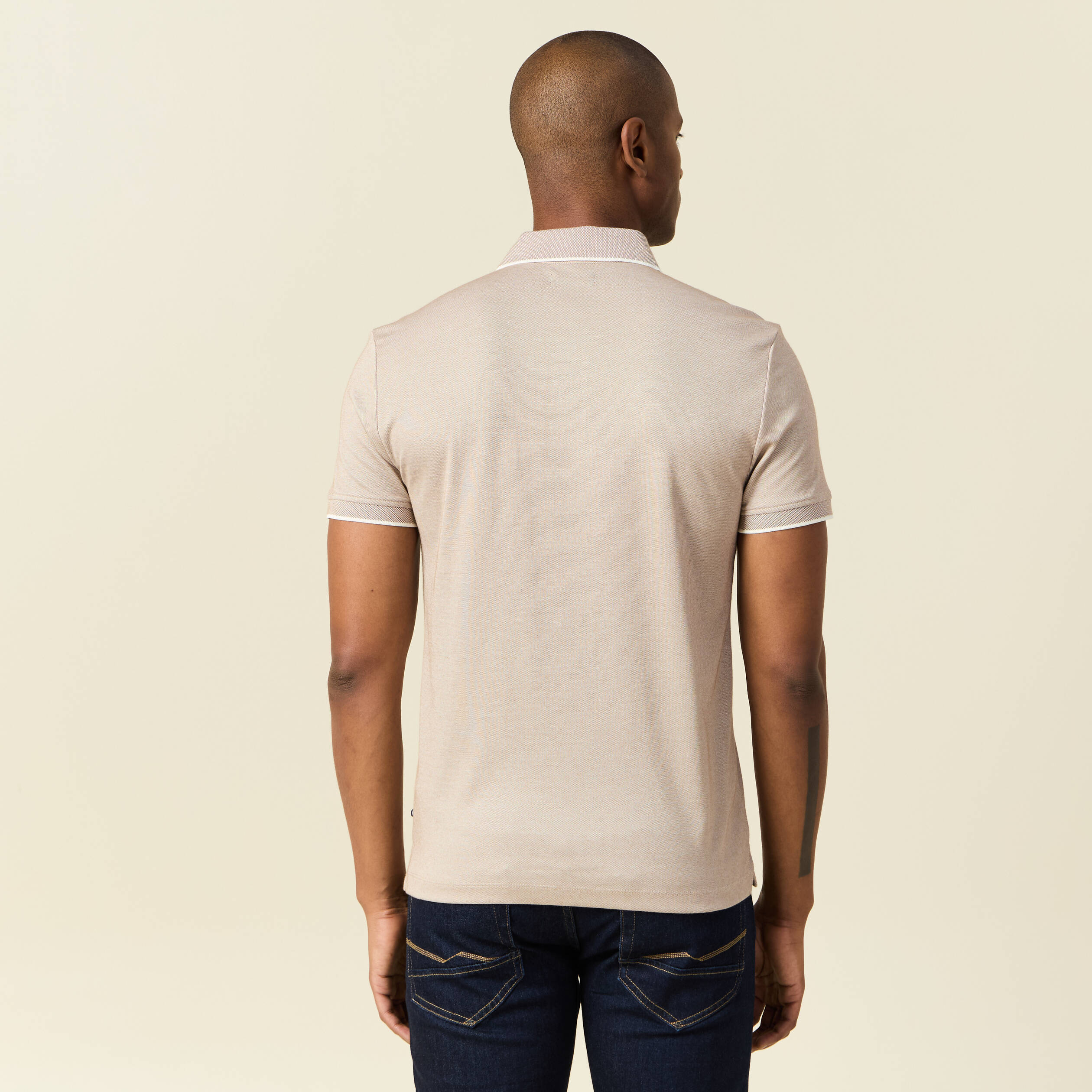 polo manches courtes taupe homme Polo manches courtes taupe homme