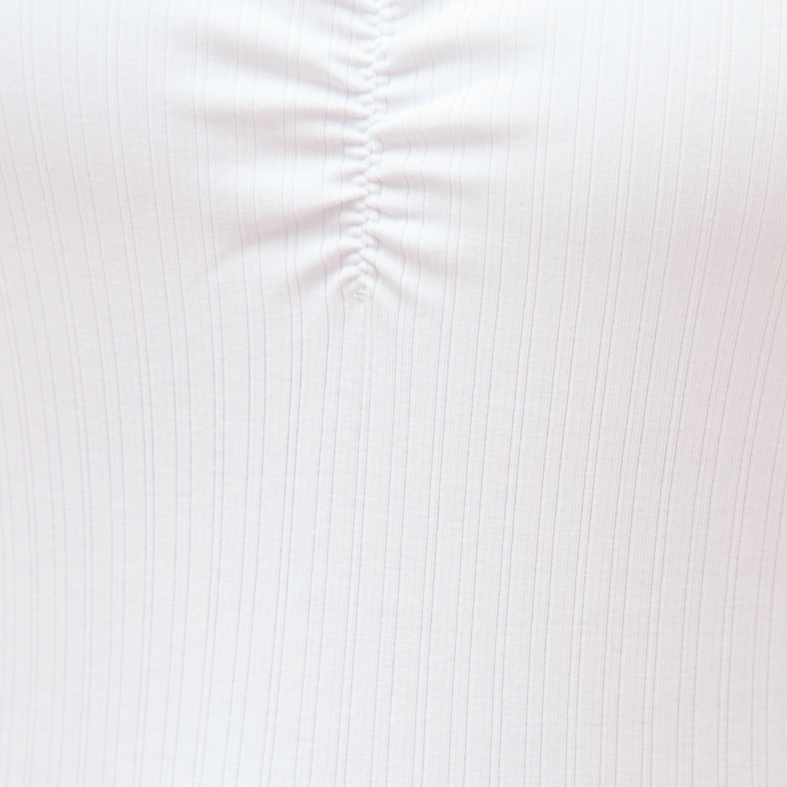 D&eacute;bardeur d&eacute;collet&eacute; &agrave; bretelles blanc femme