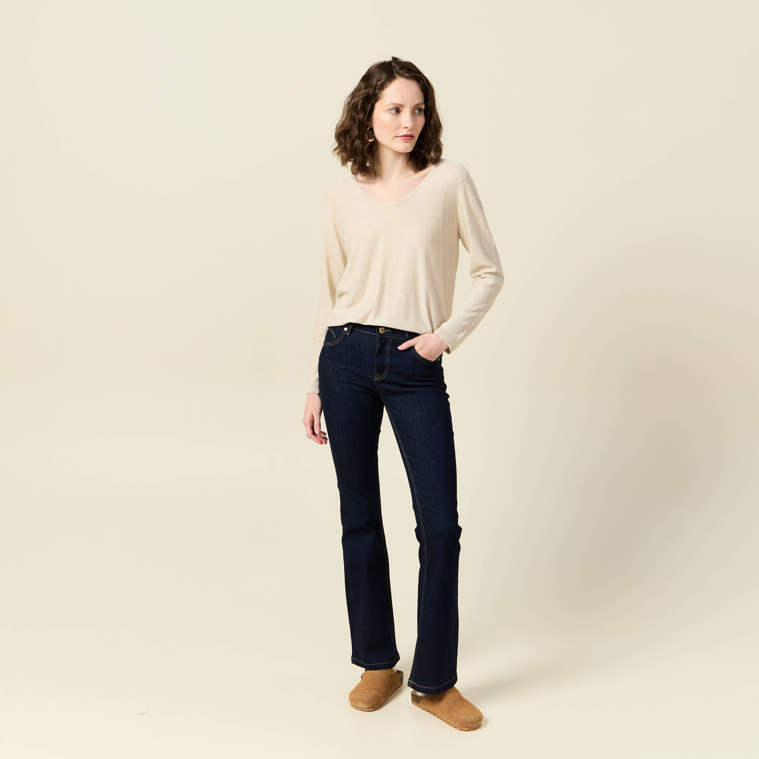 pull manches longues ecru femme Pull manches longues ecru femme