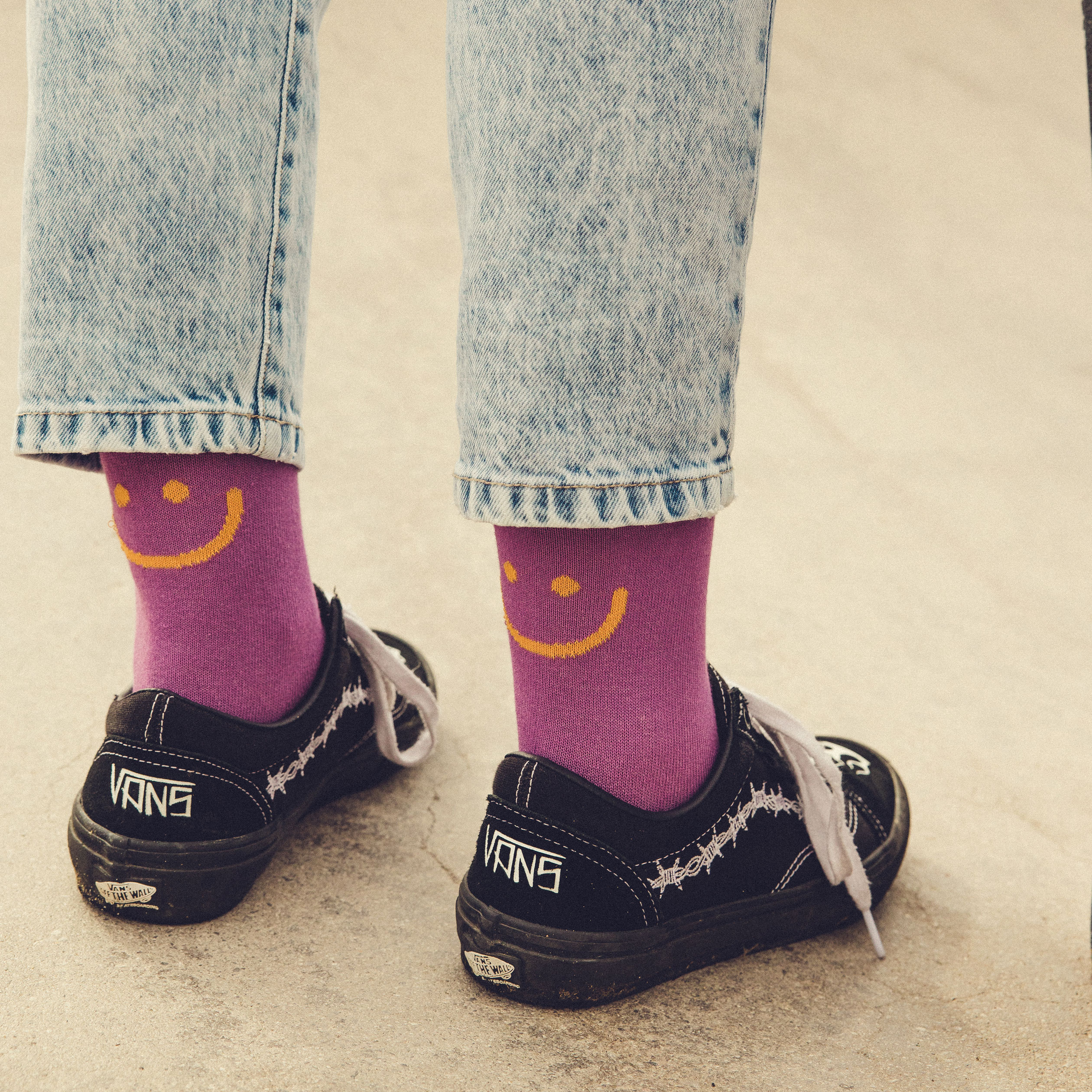 Chaussettes violet femme