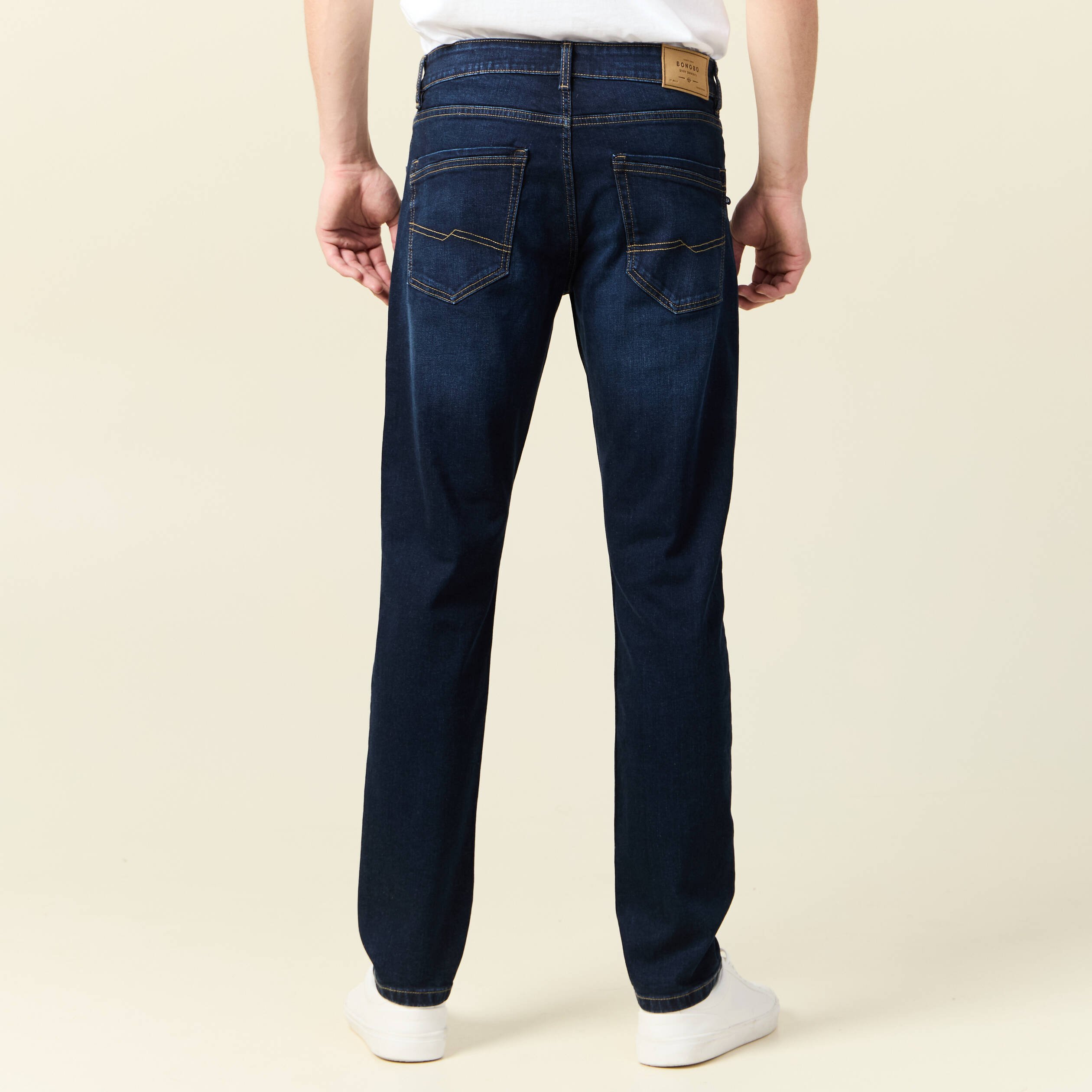 jeans slim 5 poches denim brut homme Jeans slim 5 poches denim brut homme