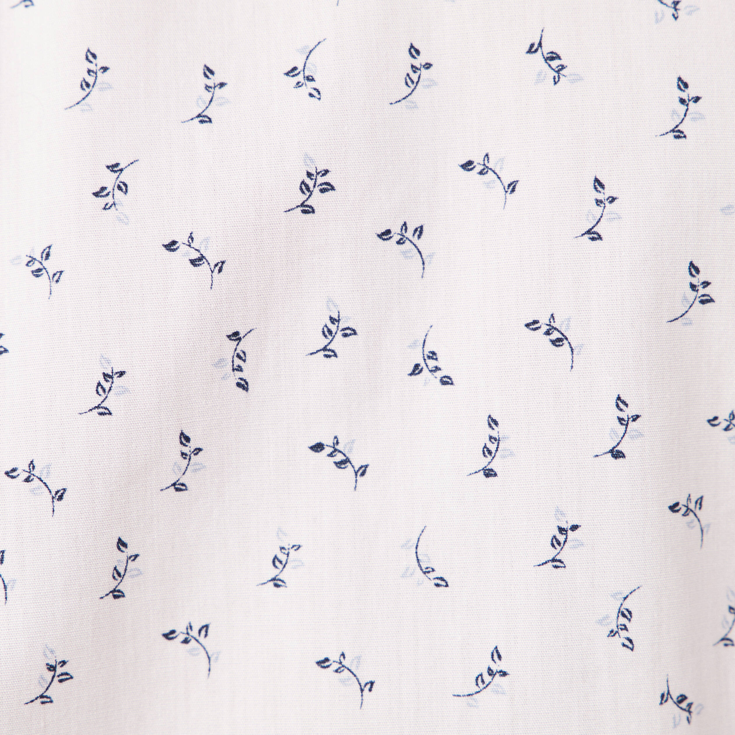 Chemise cintr&eacute;e en coton manches longues blanc homme