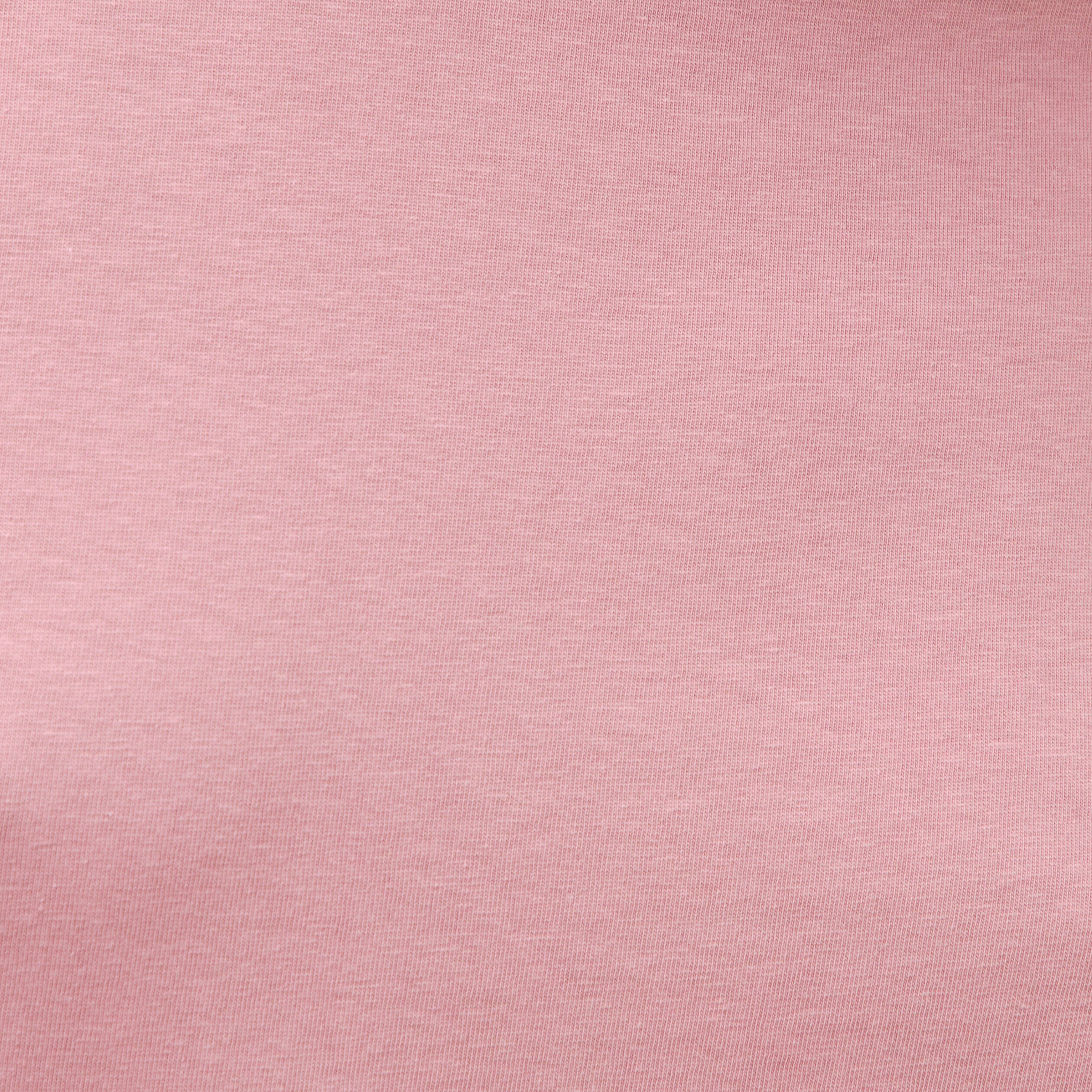 T-shirt cintr&eacute; col rond manches courtes vieux rose femme