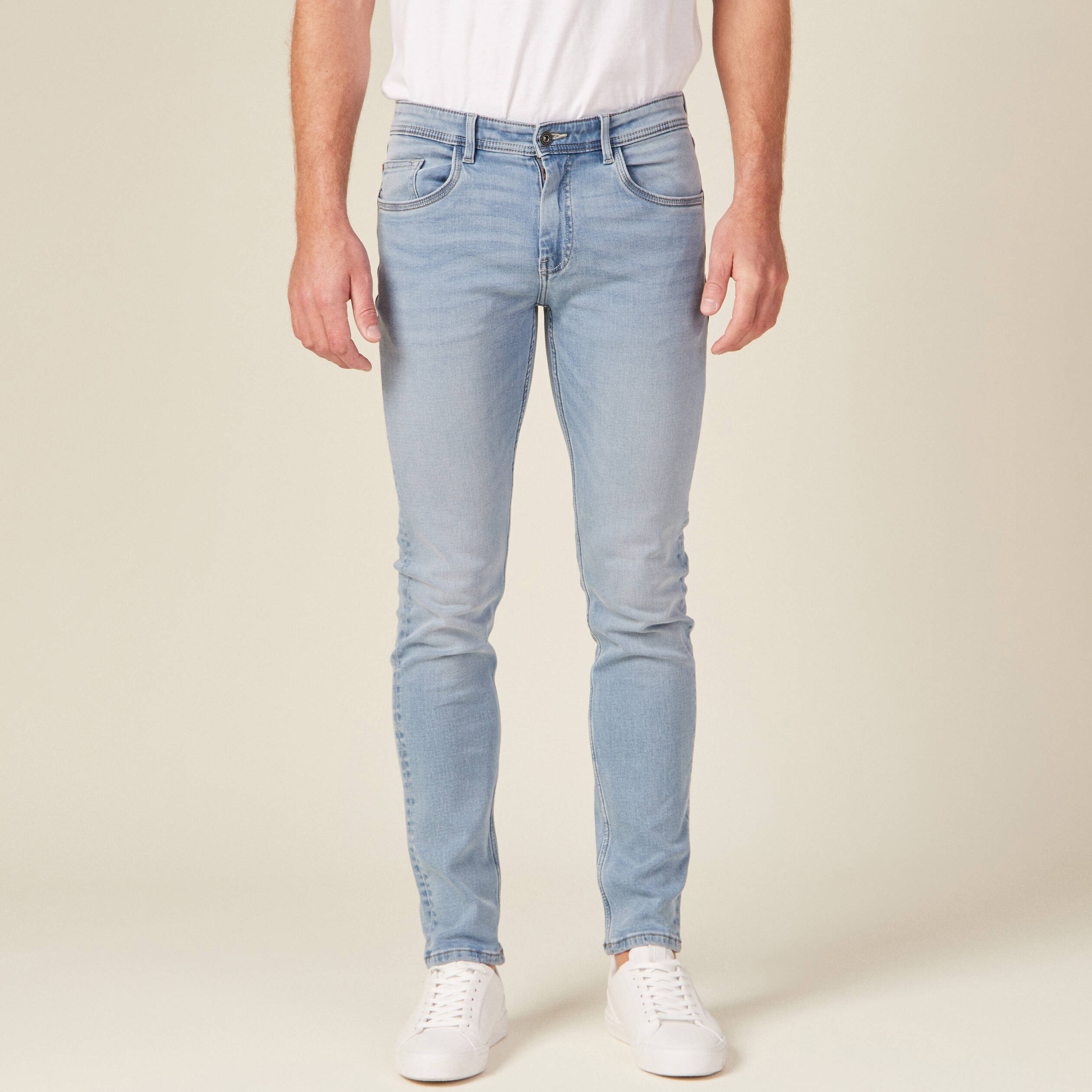 jeans slim ultra stretch denim bleach homme Jeans slim ultra stretch denim bleach homme