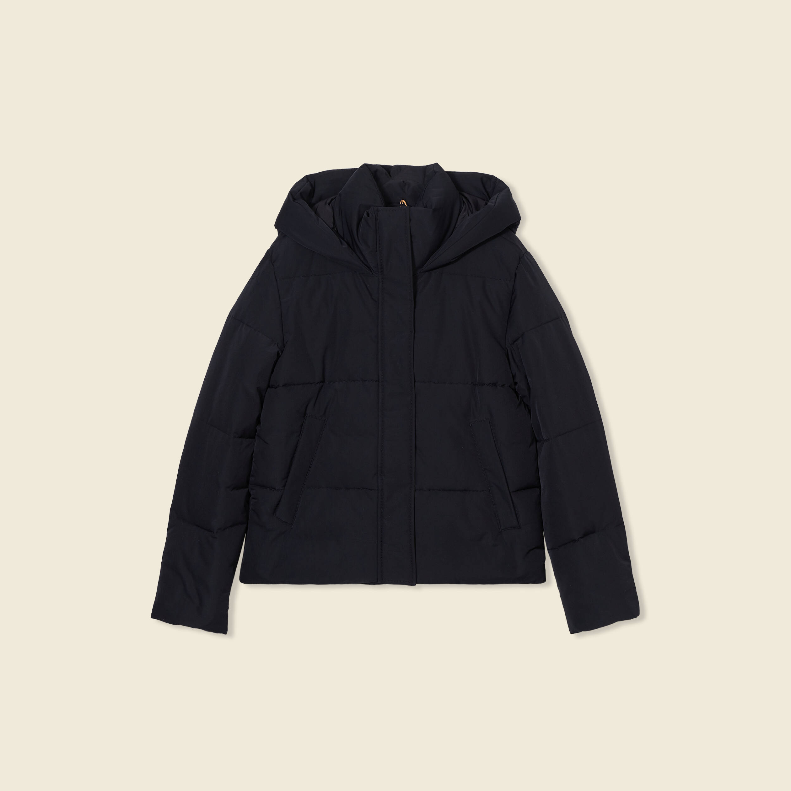 Doudoune &agrave; capuche noir femme