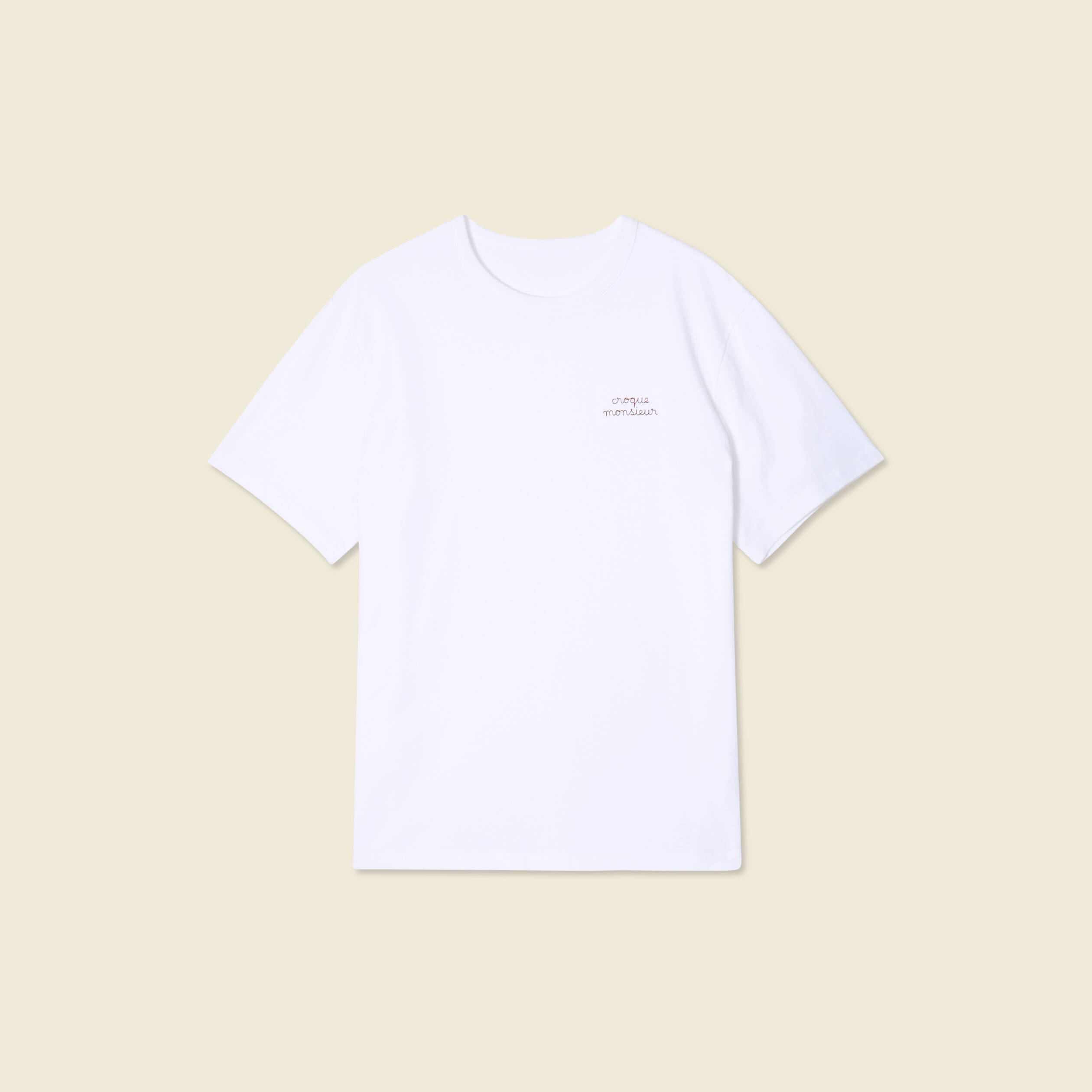 T-shirt manches courtes blanc homme