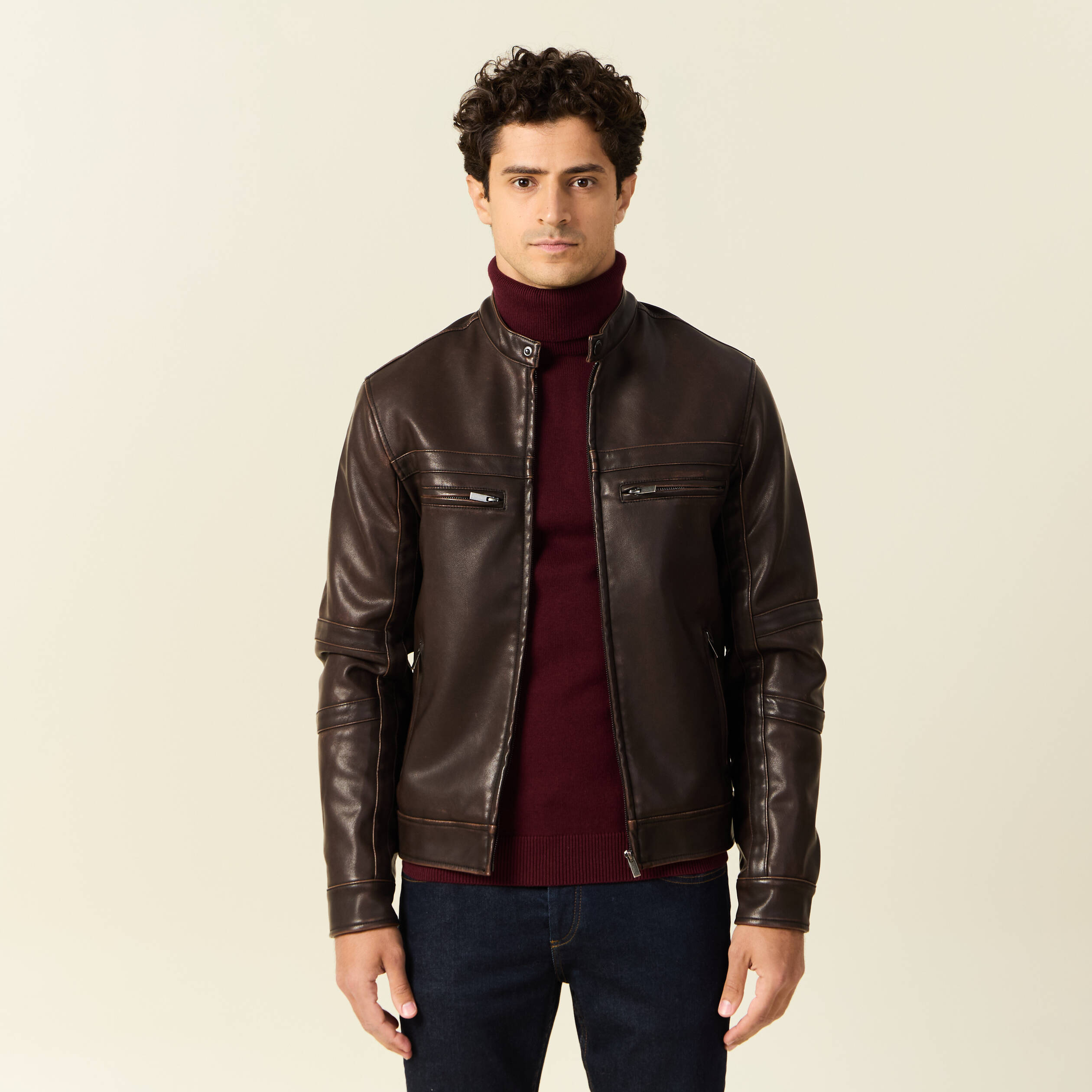 Blouson imitation cuir cheap