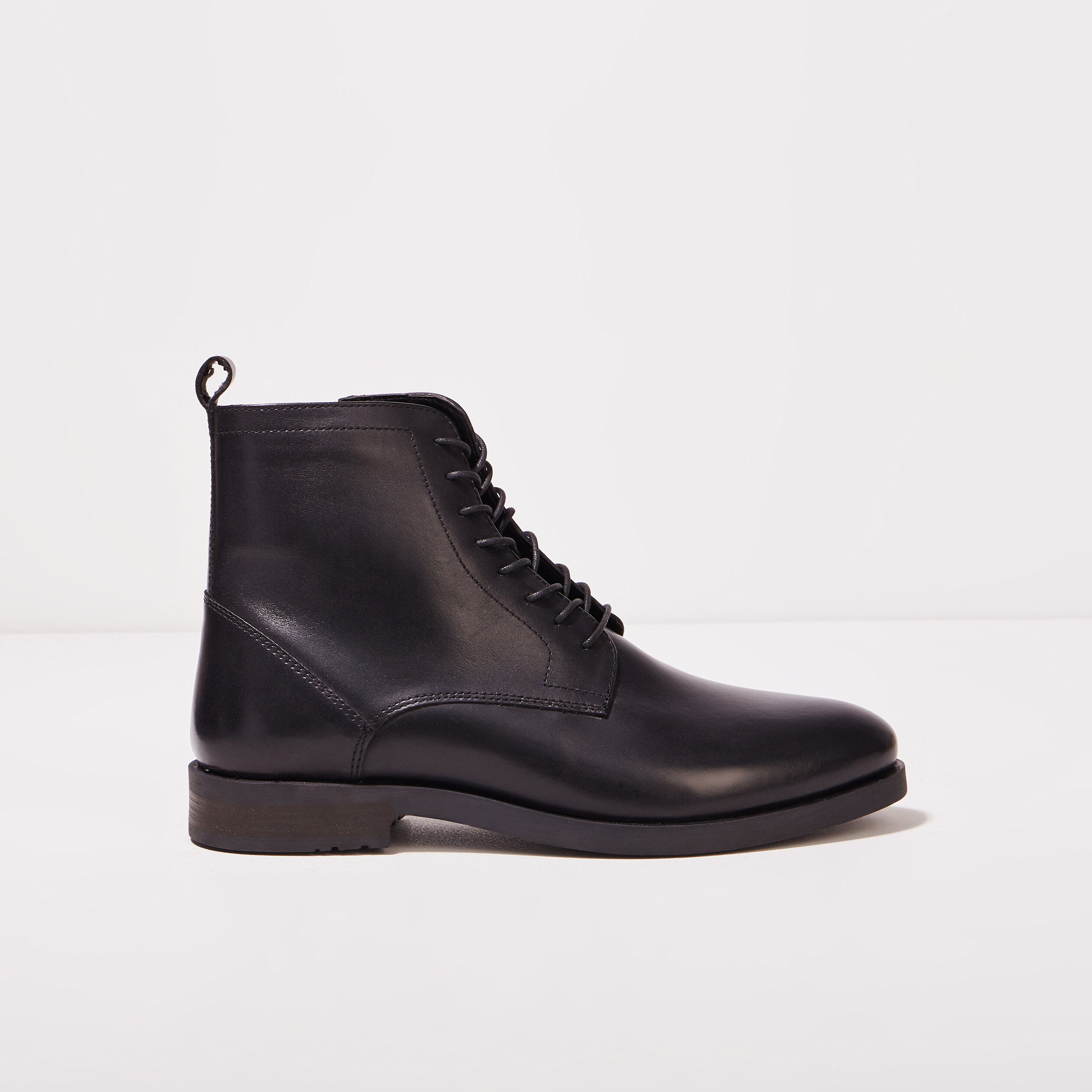 bottines plates zippees noir homme Bottines plates zippées noir homme