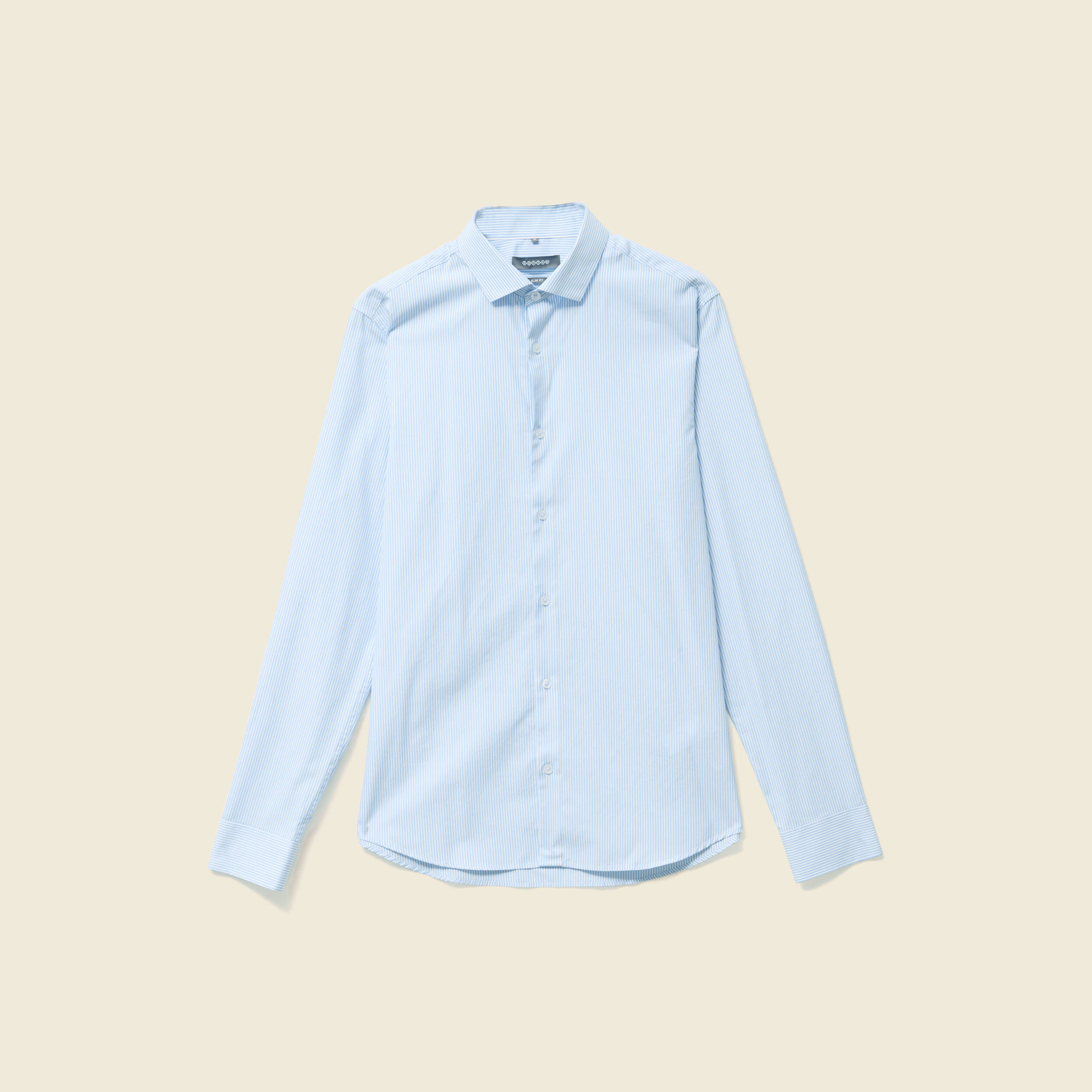 Chemise manches longues bleu ciel homme