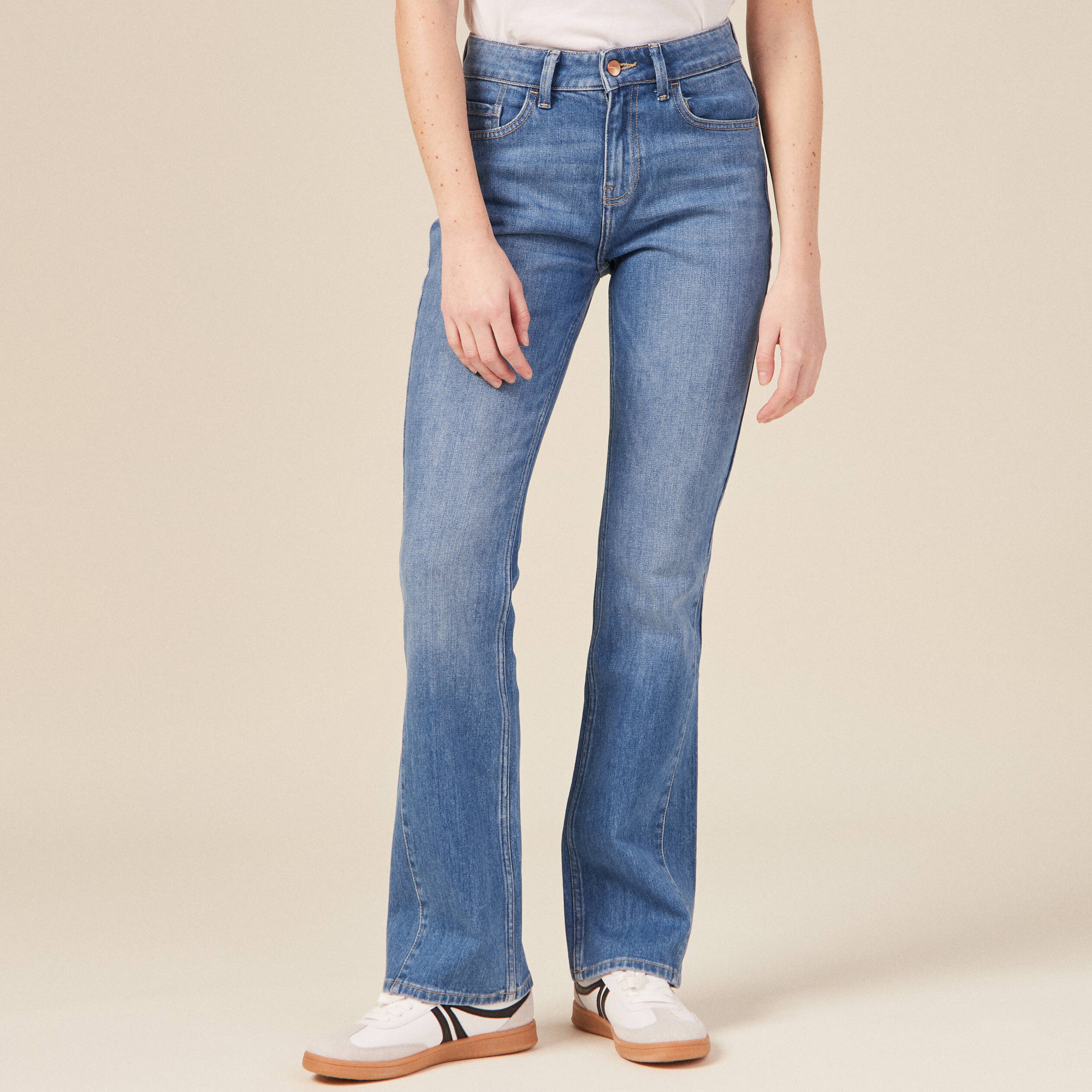 Jeans femme bleu used sale
