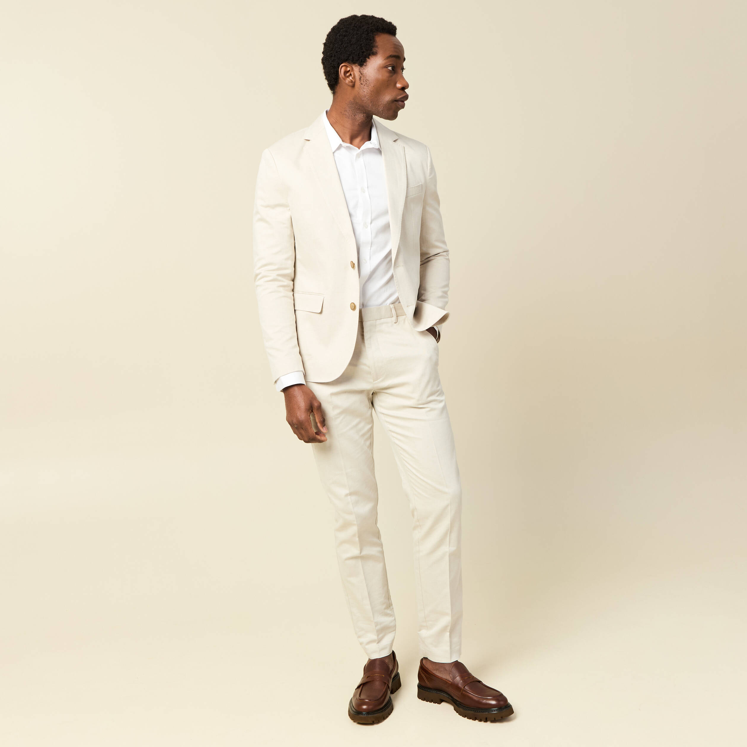 Pantalon chino sable homme