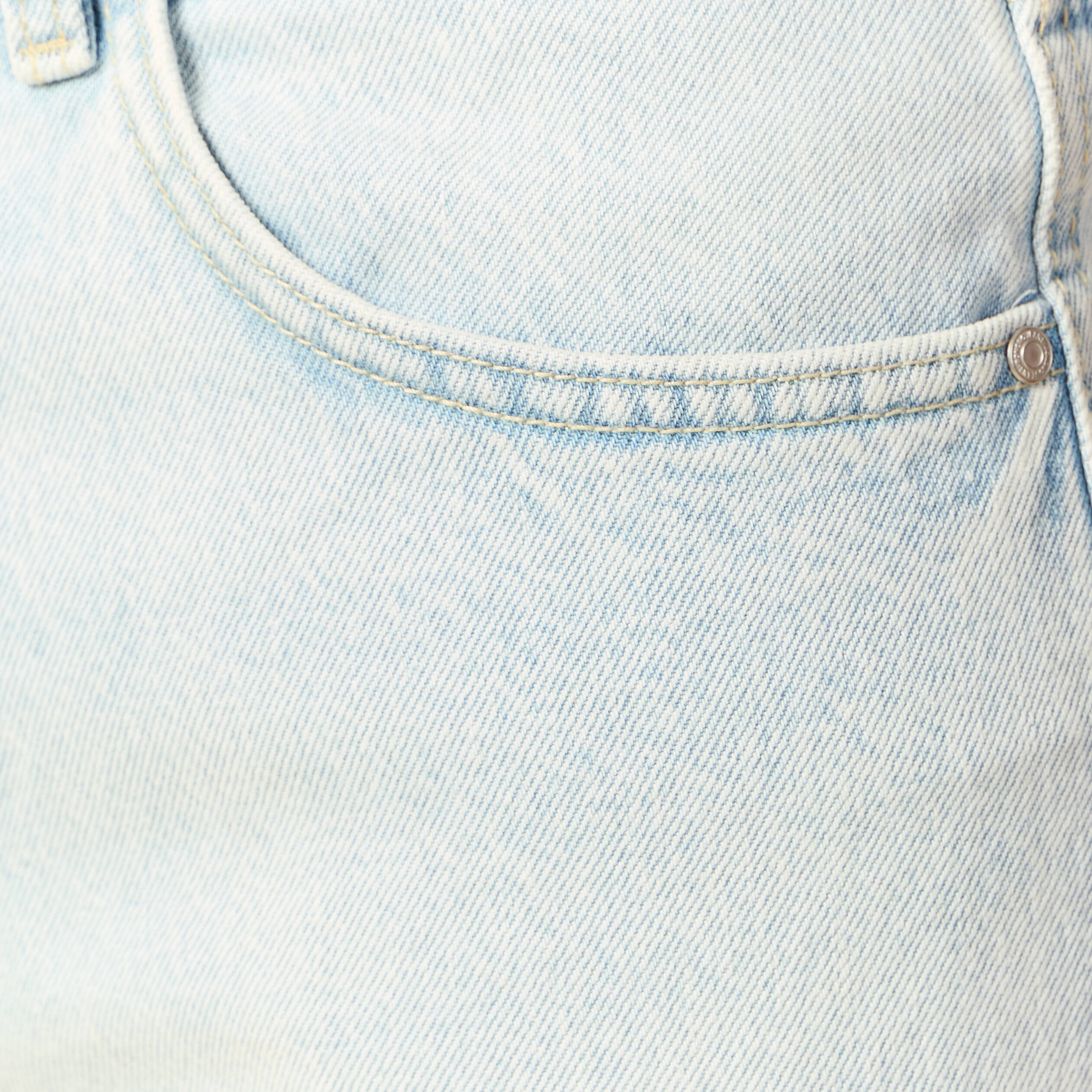 Jeans large 5 poches denim snow bleach homme