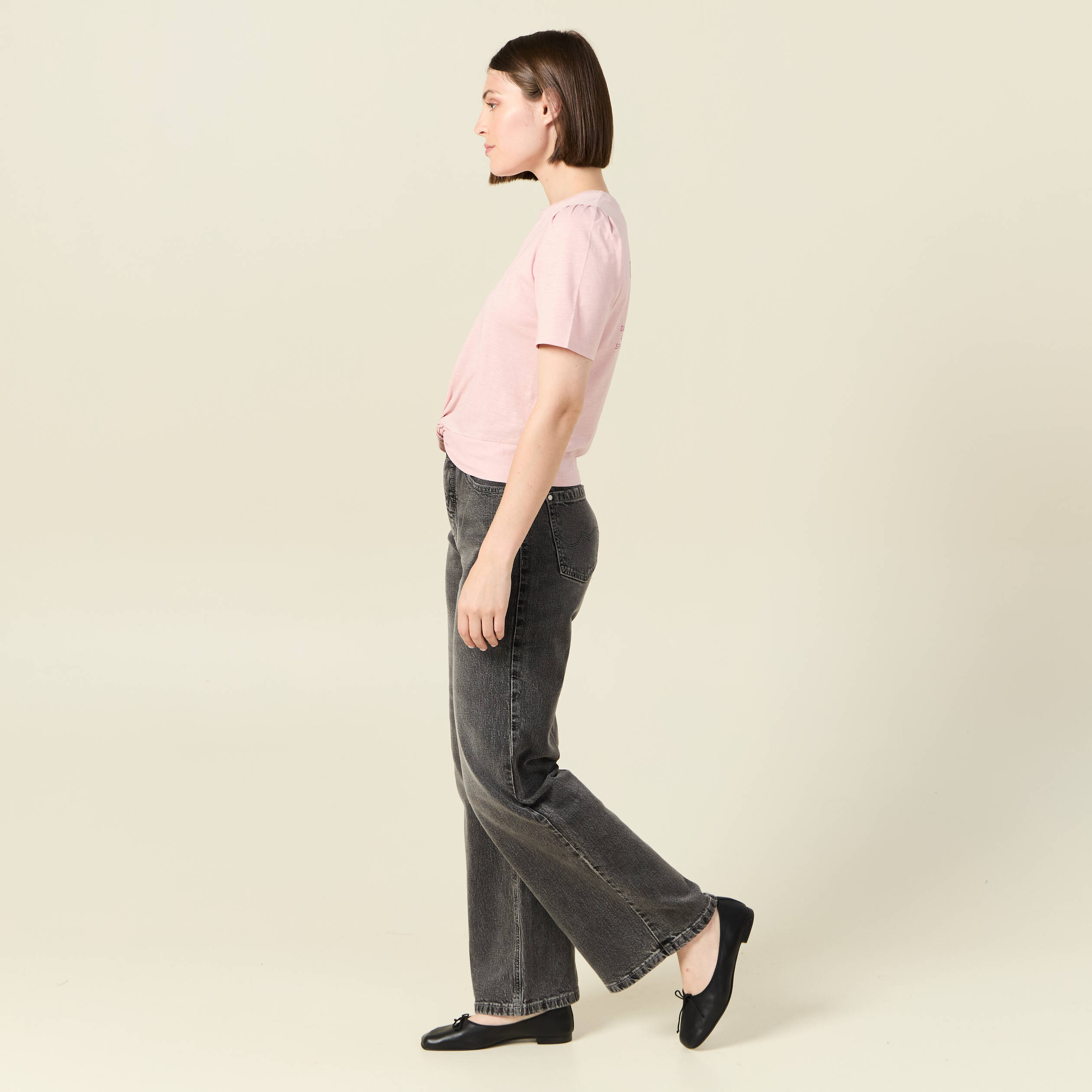 t shirt eco responsable rose pastel femme T-shirt éco-responsable rose pastel femme