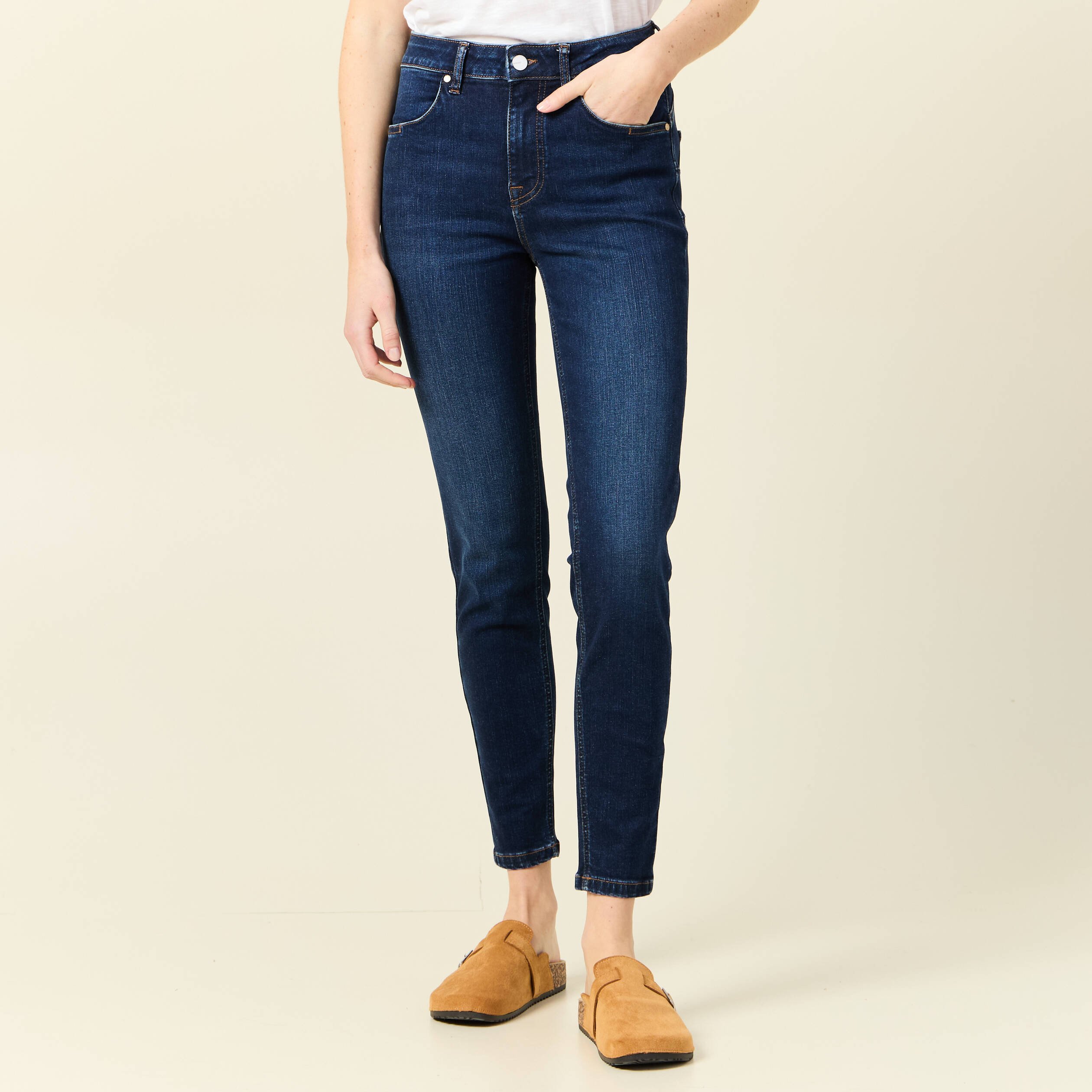 jeans skinny eco responsable denim brut femme Jeans skinny éco-responsable denim brut femme