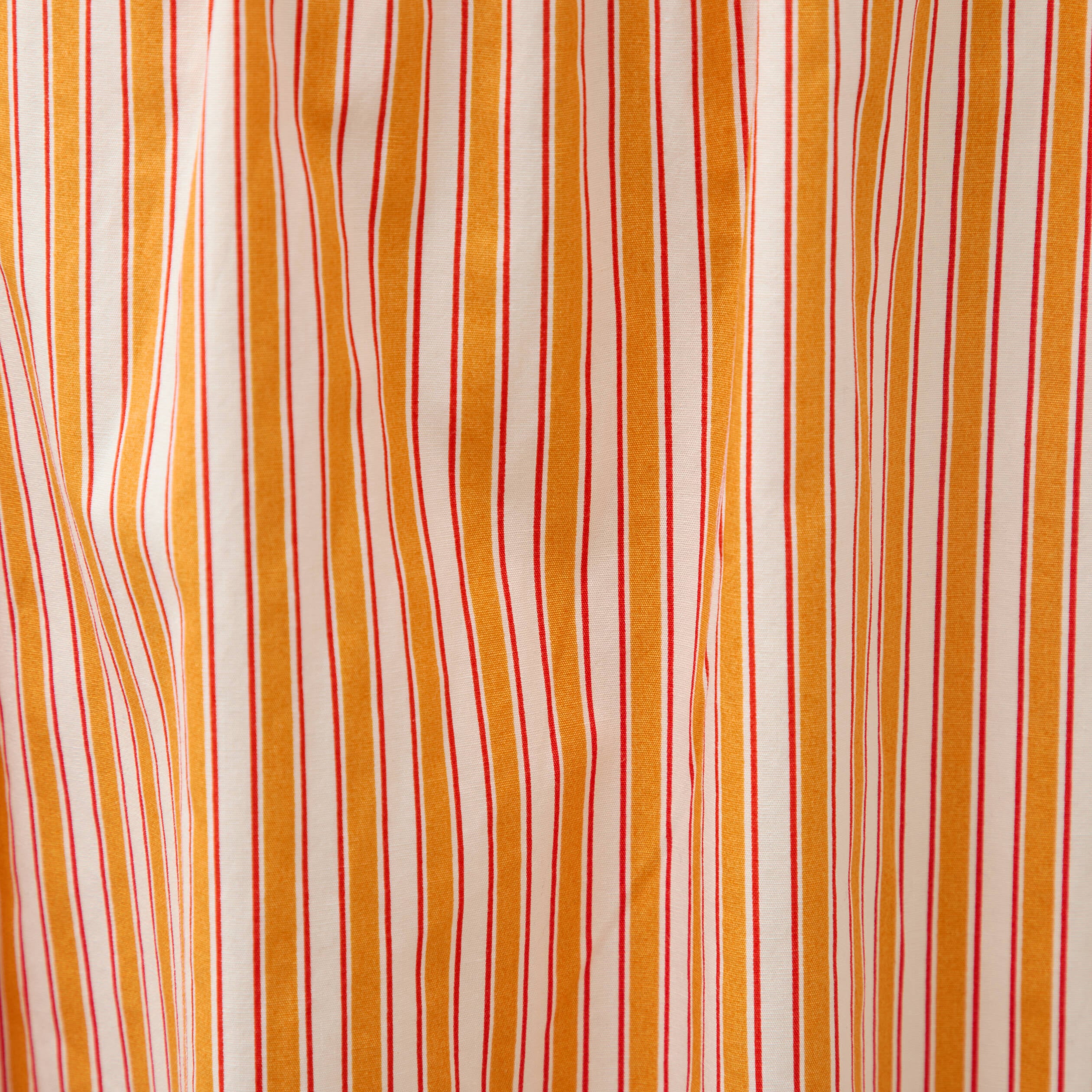Robe bretelle col c&oelig;ur en coton orange abricot femme