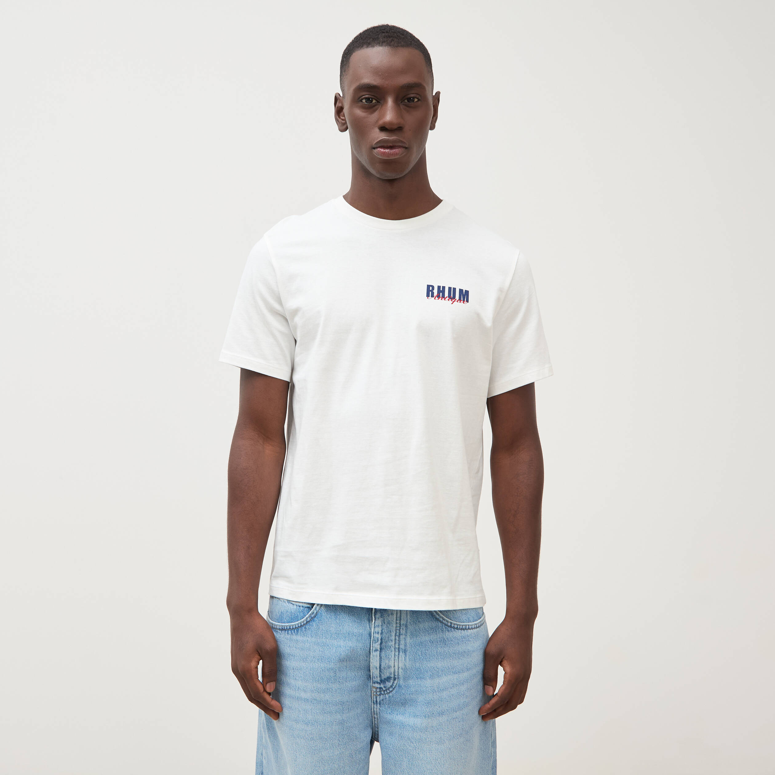 T-shirt en coton ecru homme