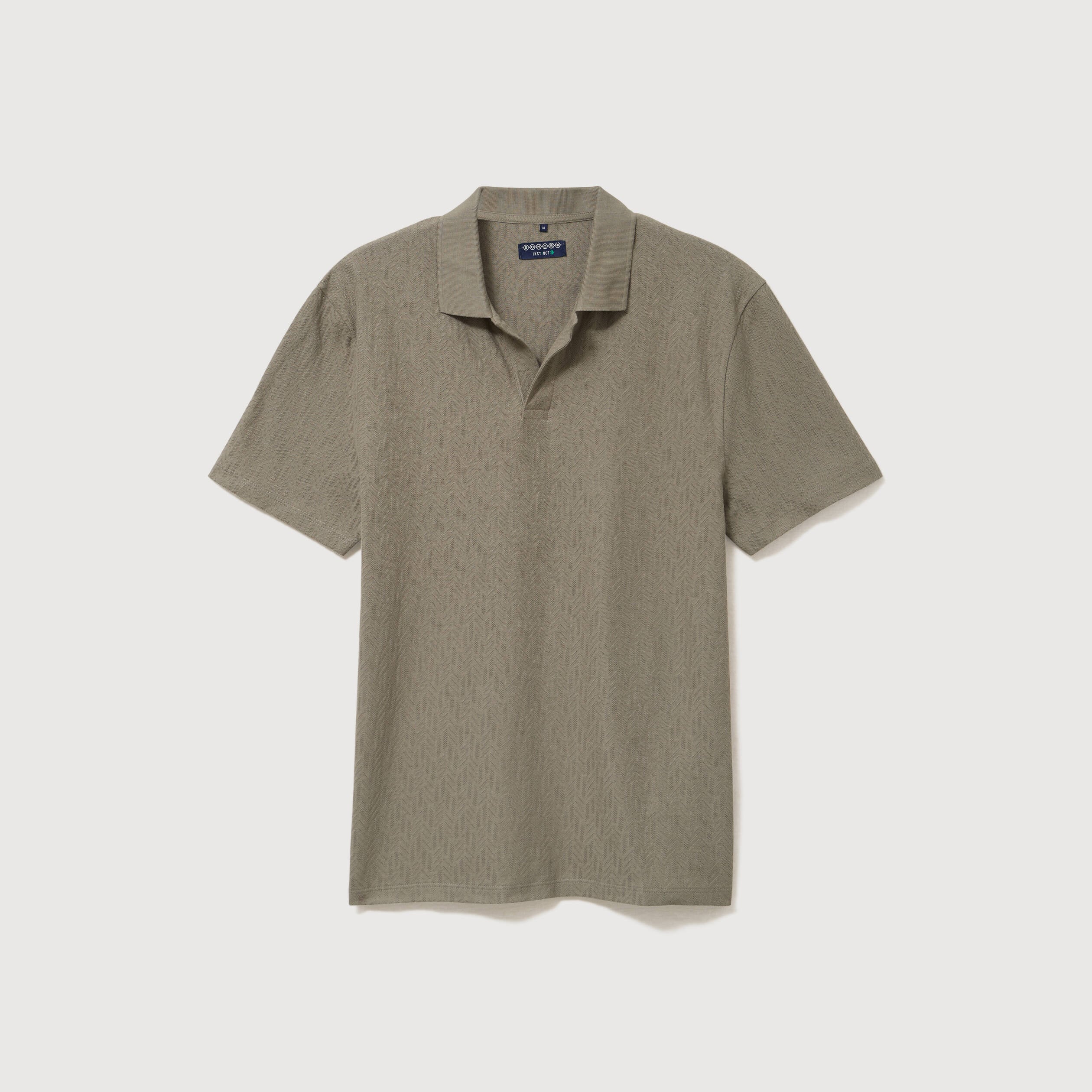 Polo manches courtes vert kaki homme