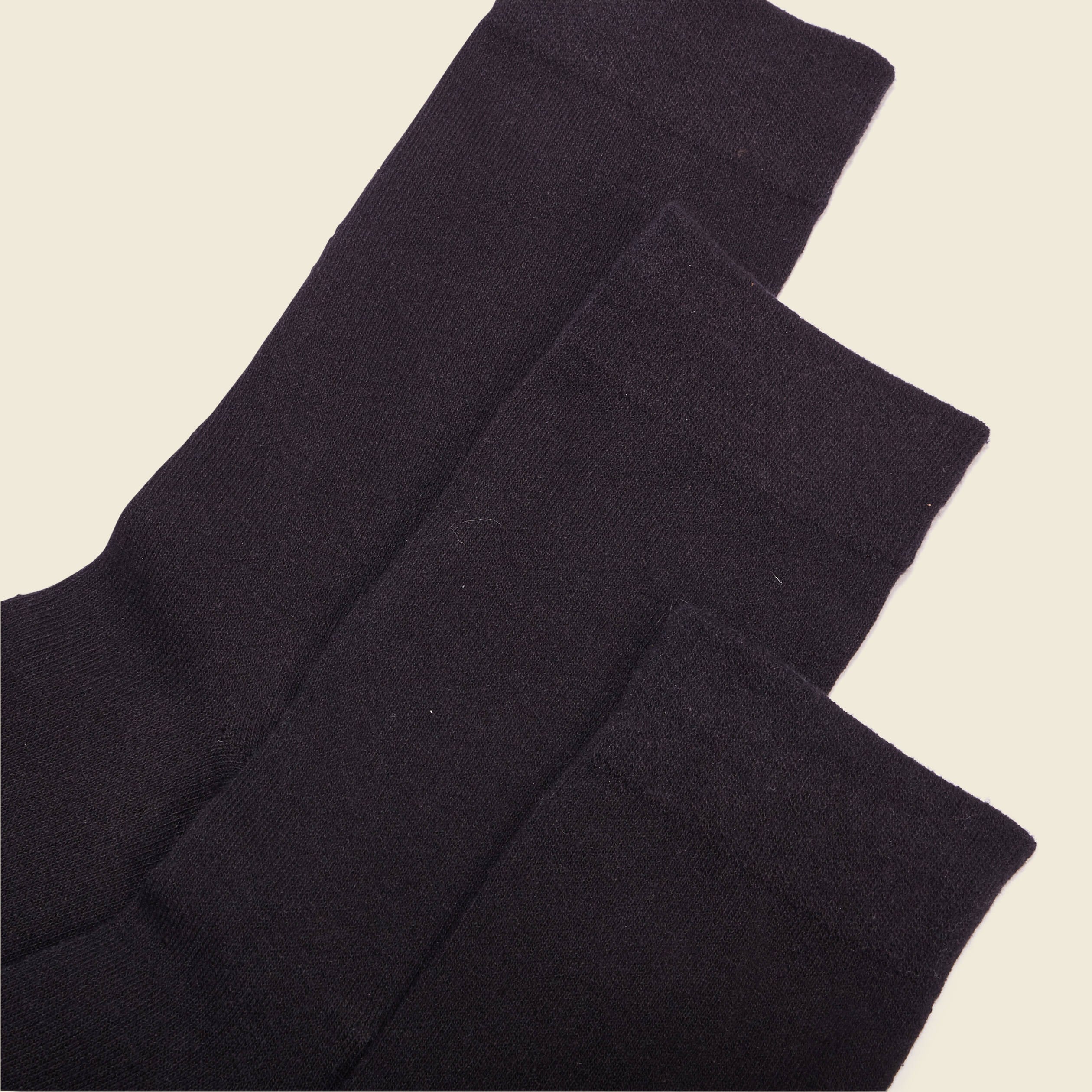 Lot 3 paires de chaussettes homme unies noir homme