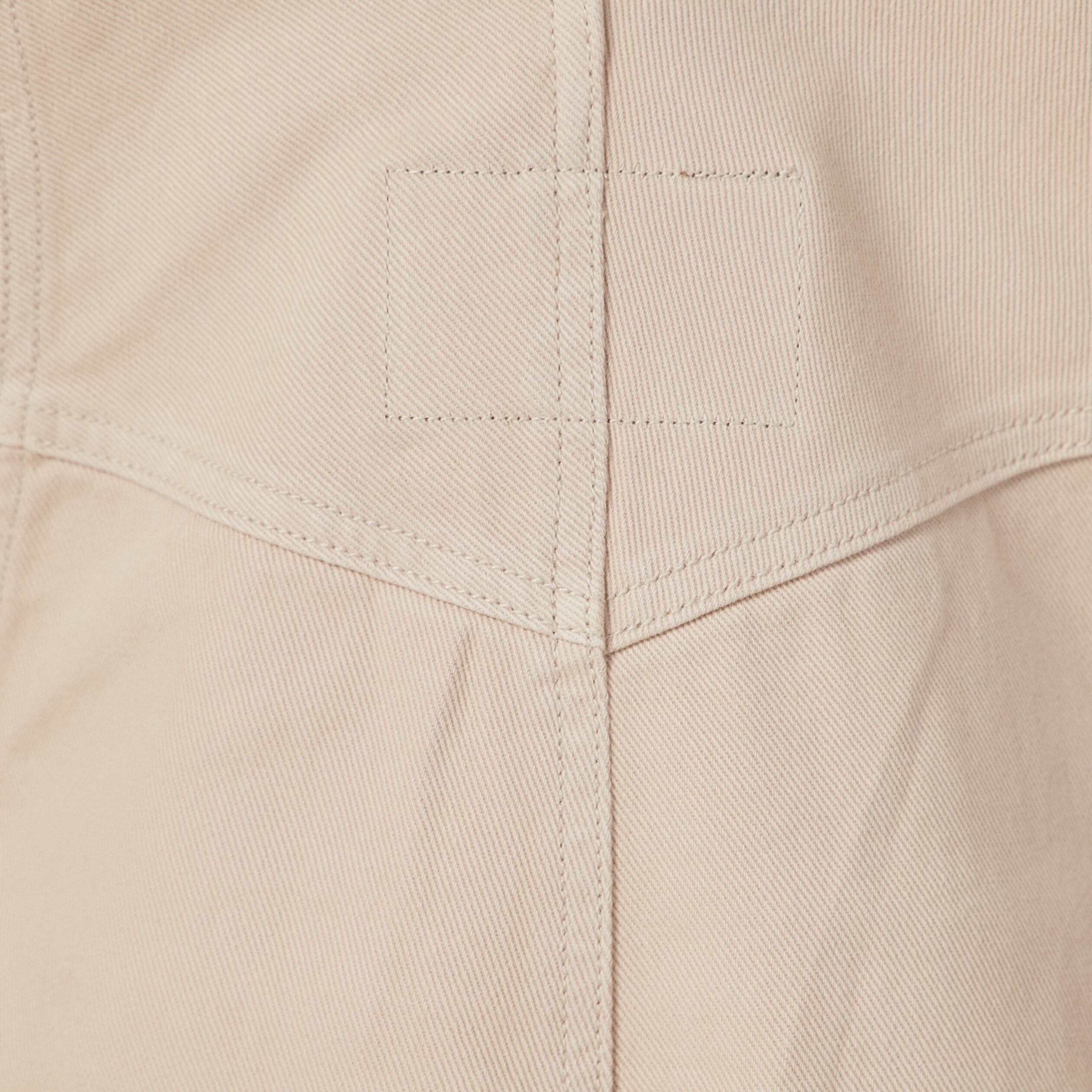 Salopette short droite beige homme