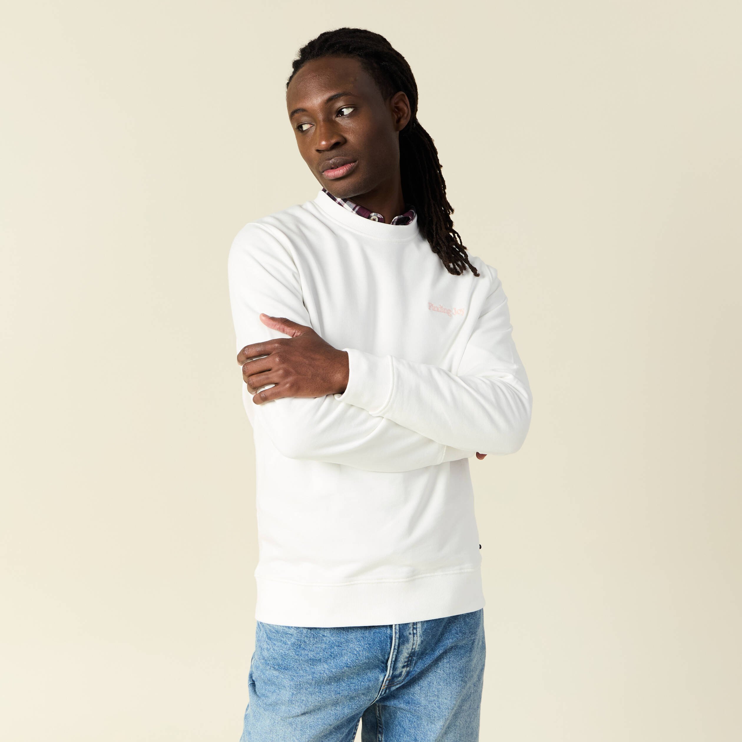 sweat manches longues ecru homme Sweat manches longues ecru homme