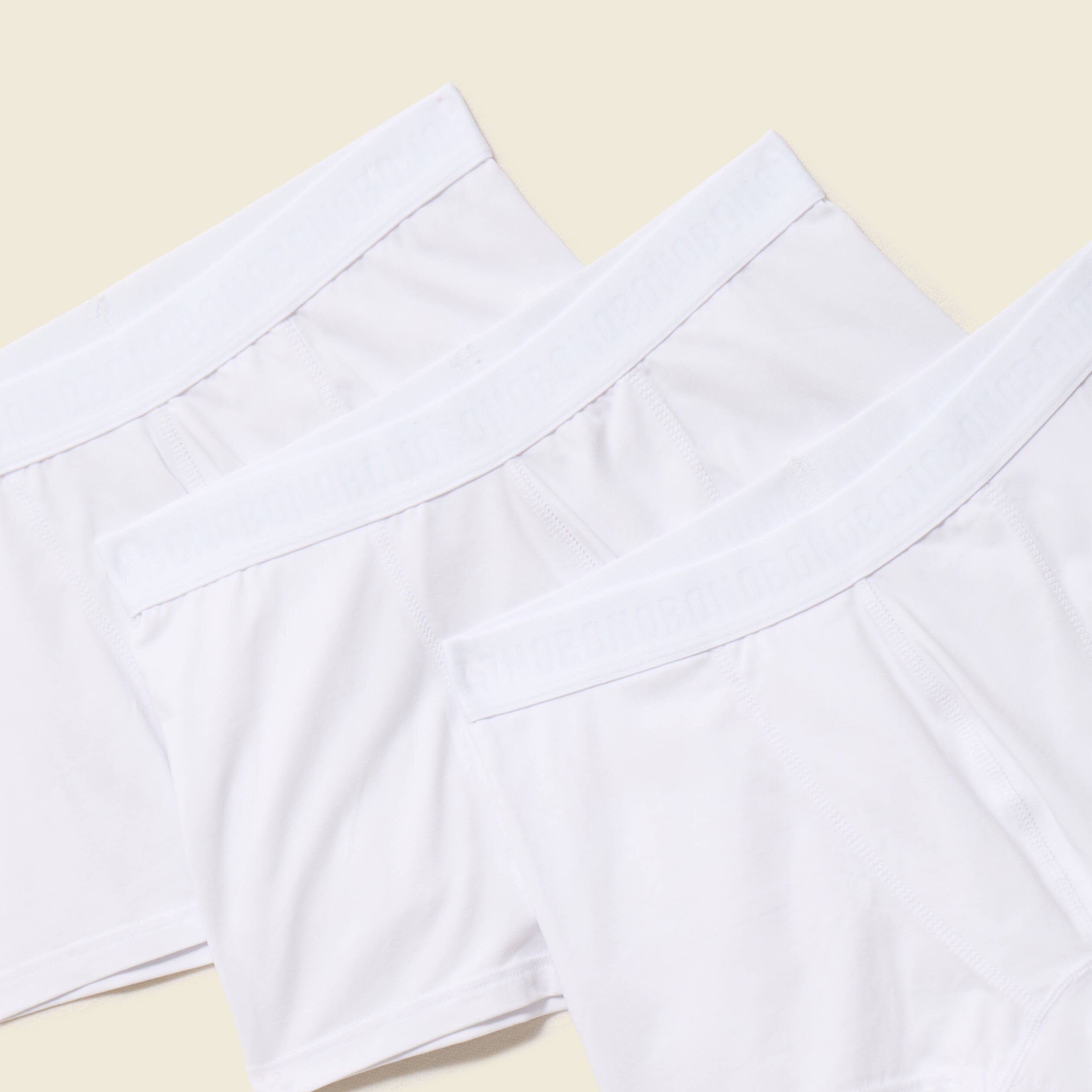 Lot de 3 boxers blanc homme