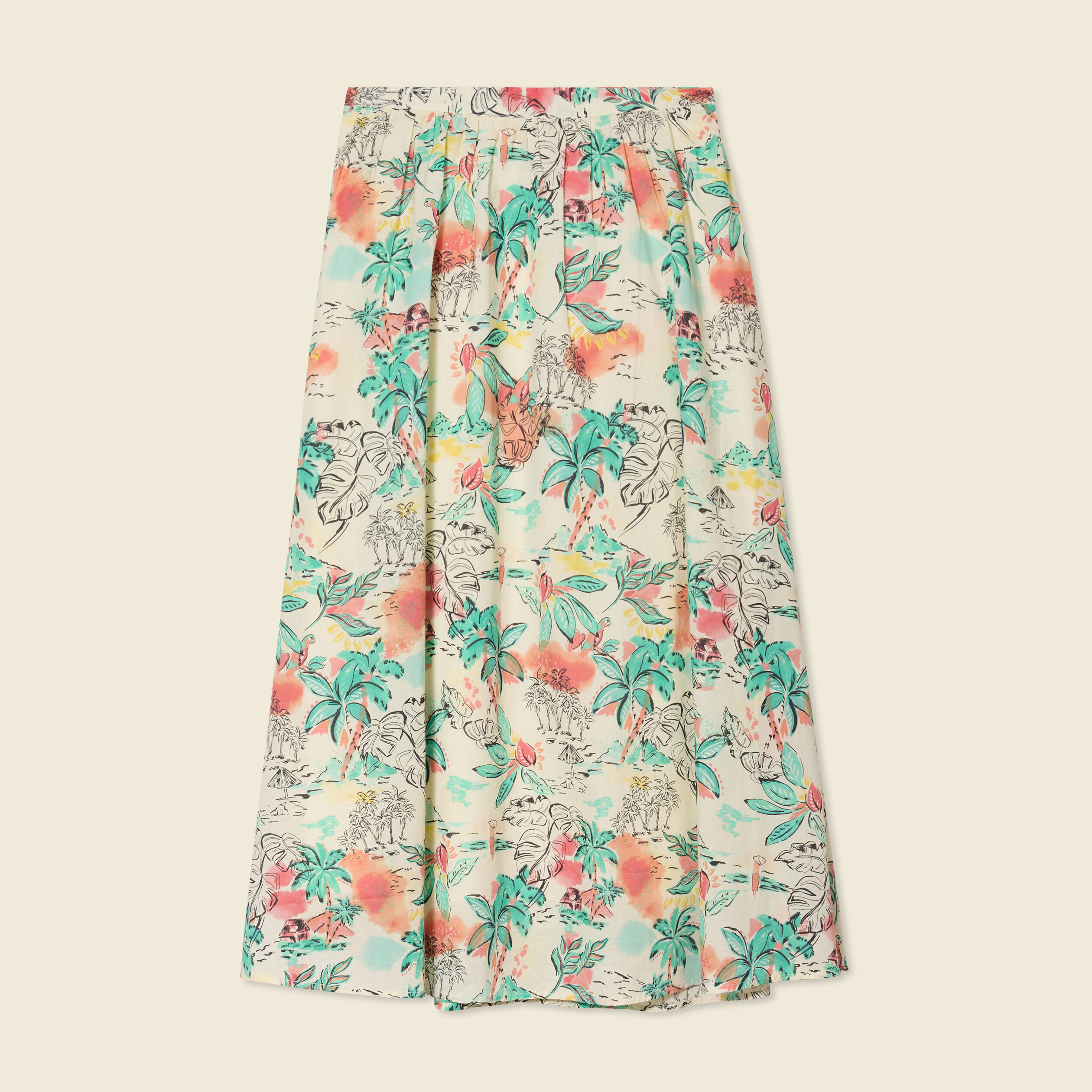 jupe longue evasee blanc femme Jupe longue évasée blanc femme