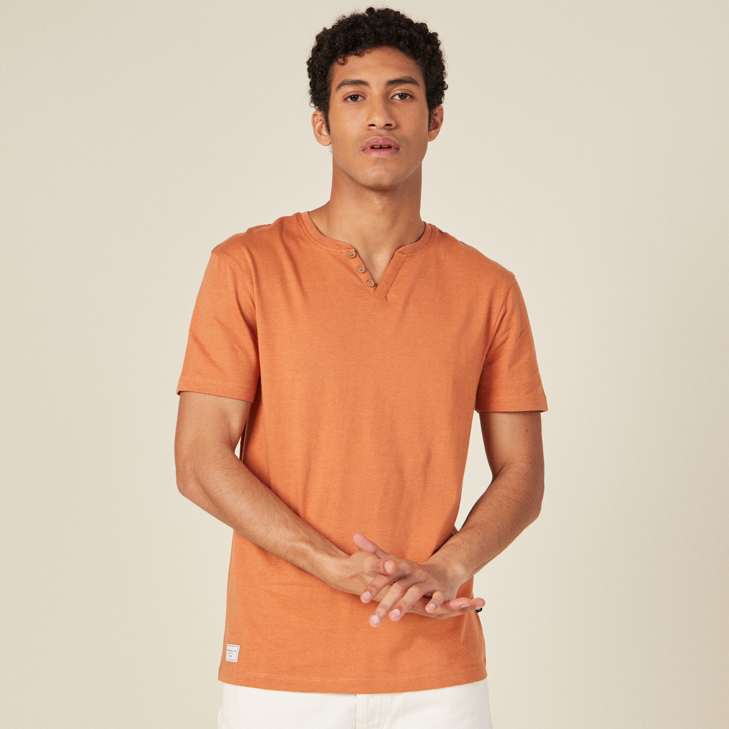 T-shirt éco-responsable rouge homme