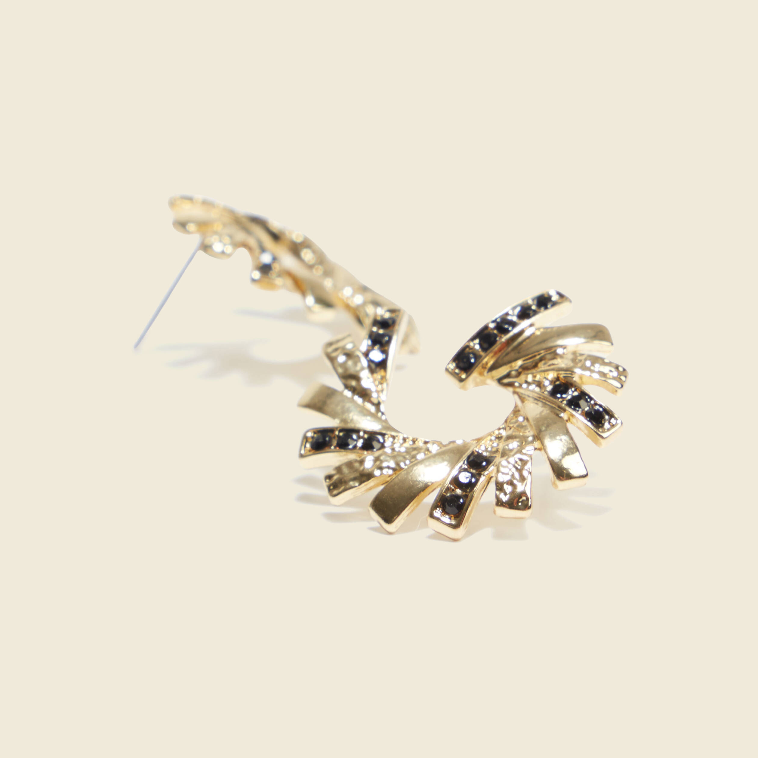 boucles doreilles clous noir femme Boucles d'oreilles clous noir femme