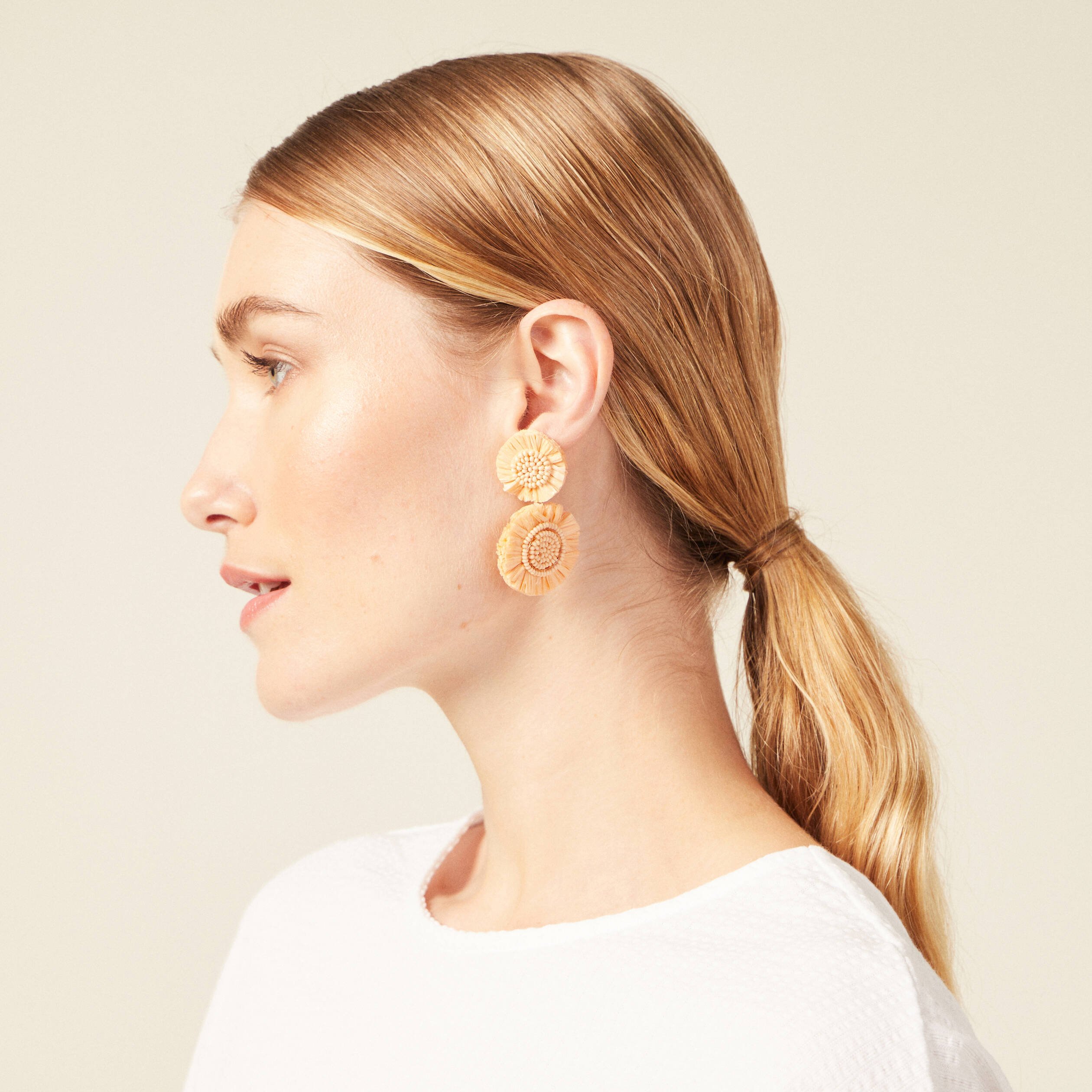 boucles doreilles pendantes sable femme Boucles d'oreilles pendantes sable femme