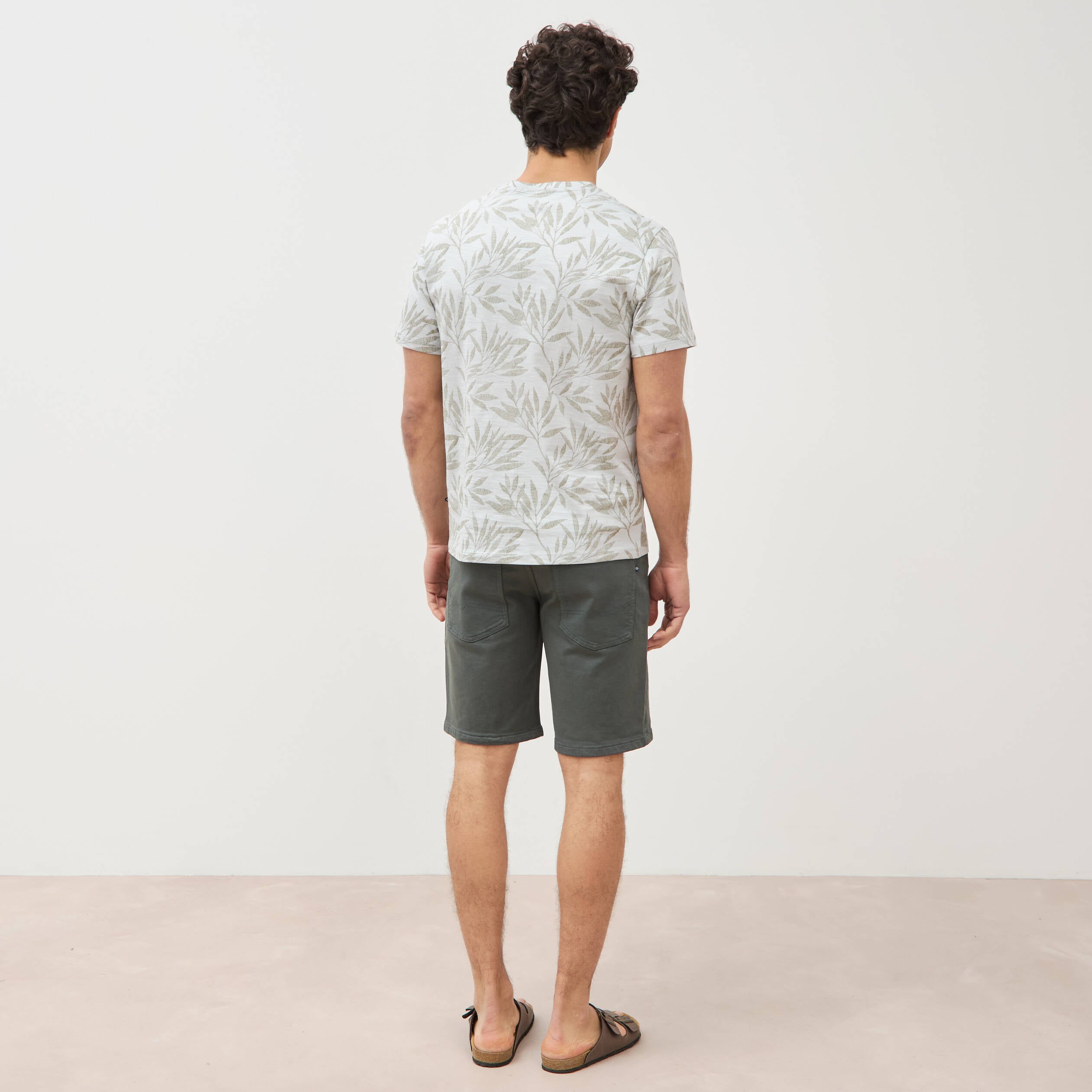 T-shirt manches courtes bleu ciel homme
