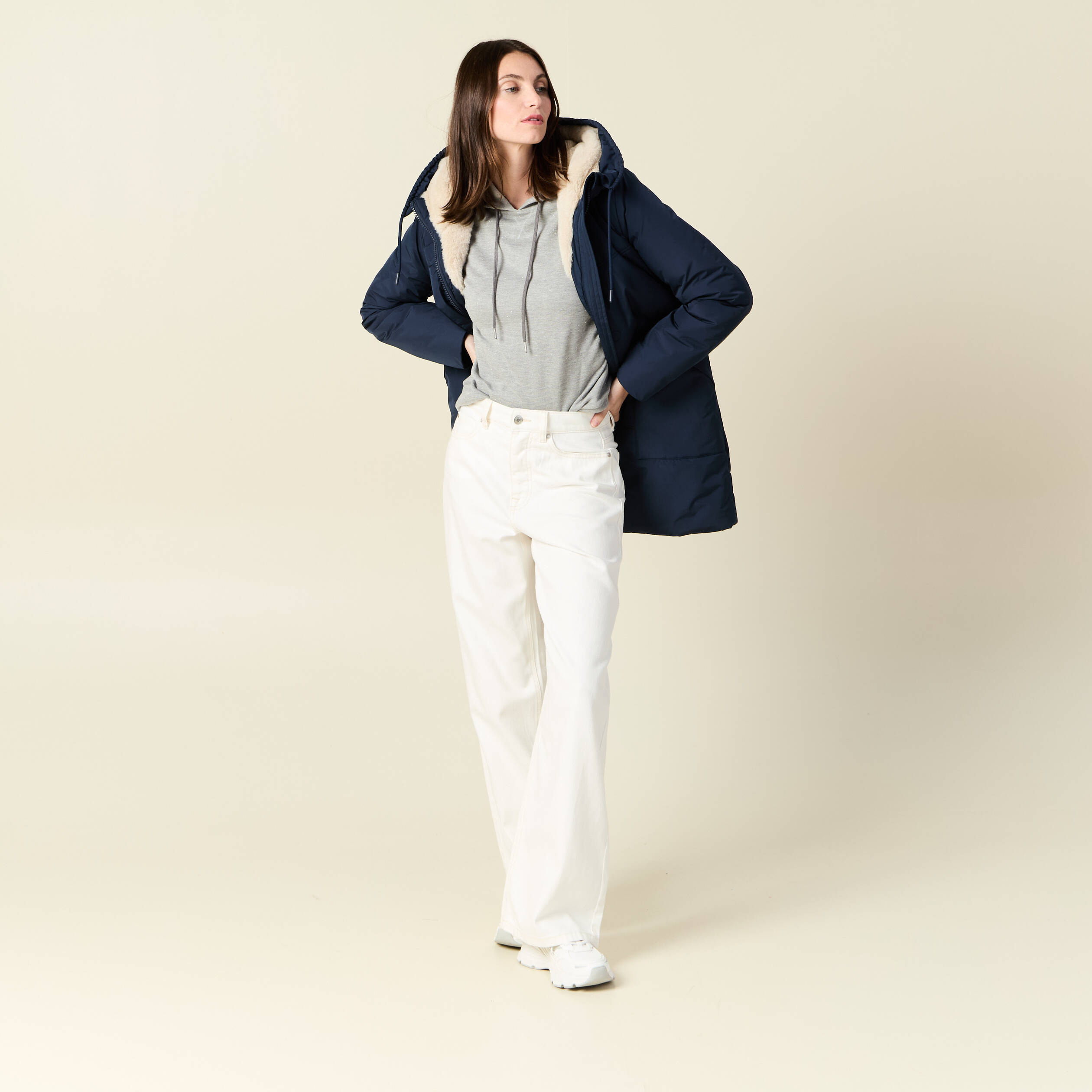 sweat a capuche gris femme Sweat à capuche gris femme