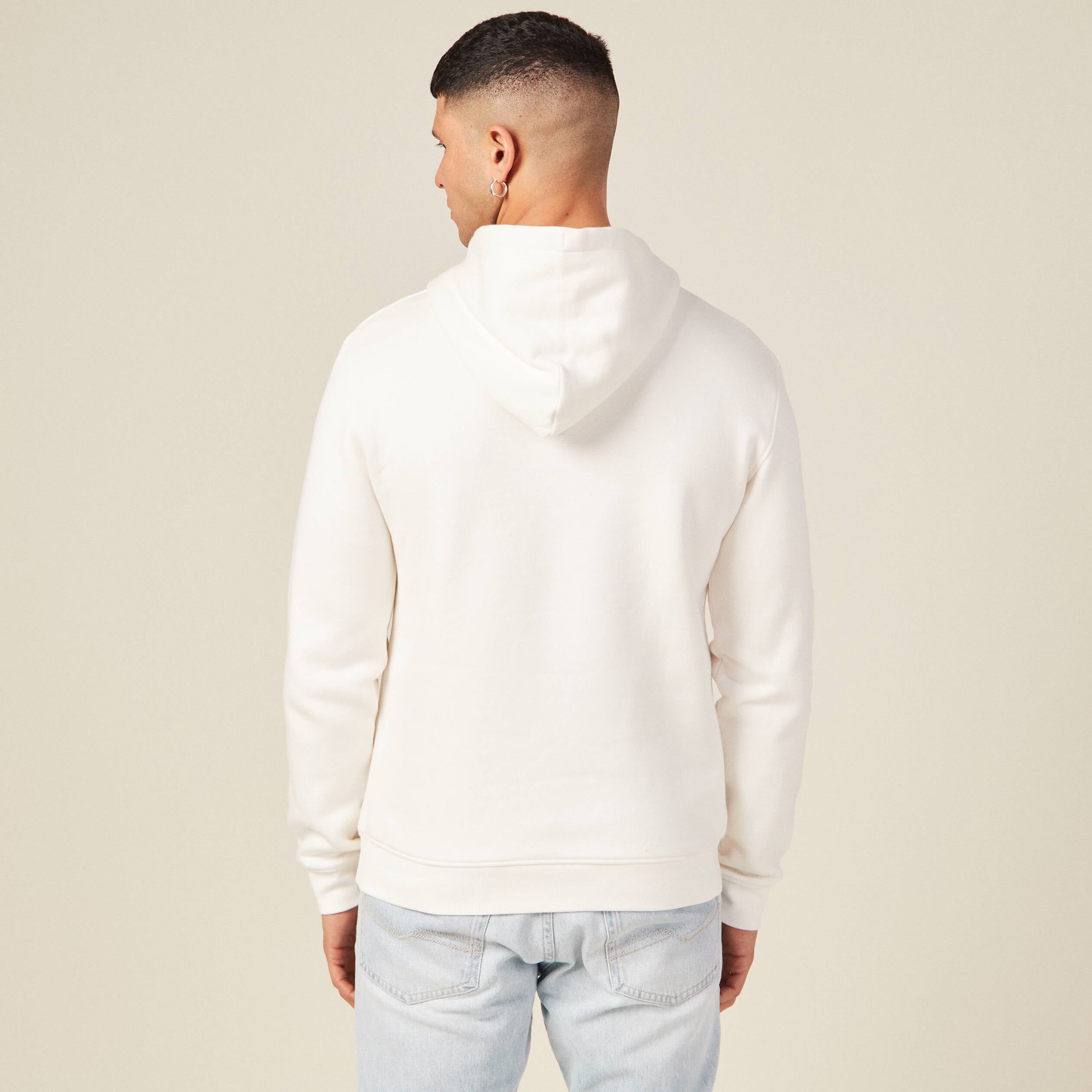 Sweat manches longues ecru homme