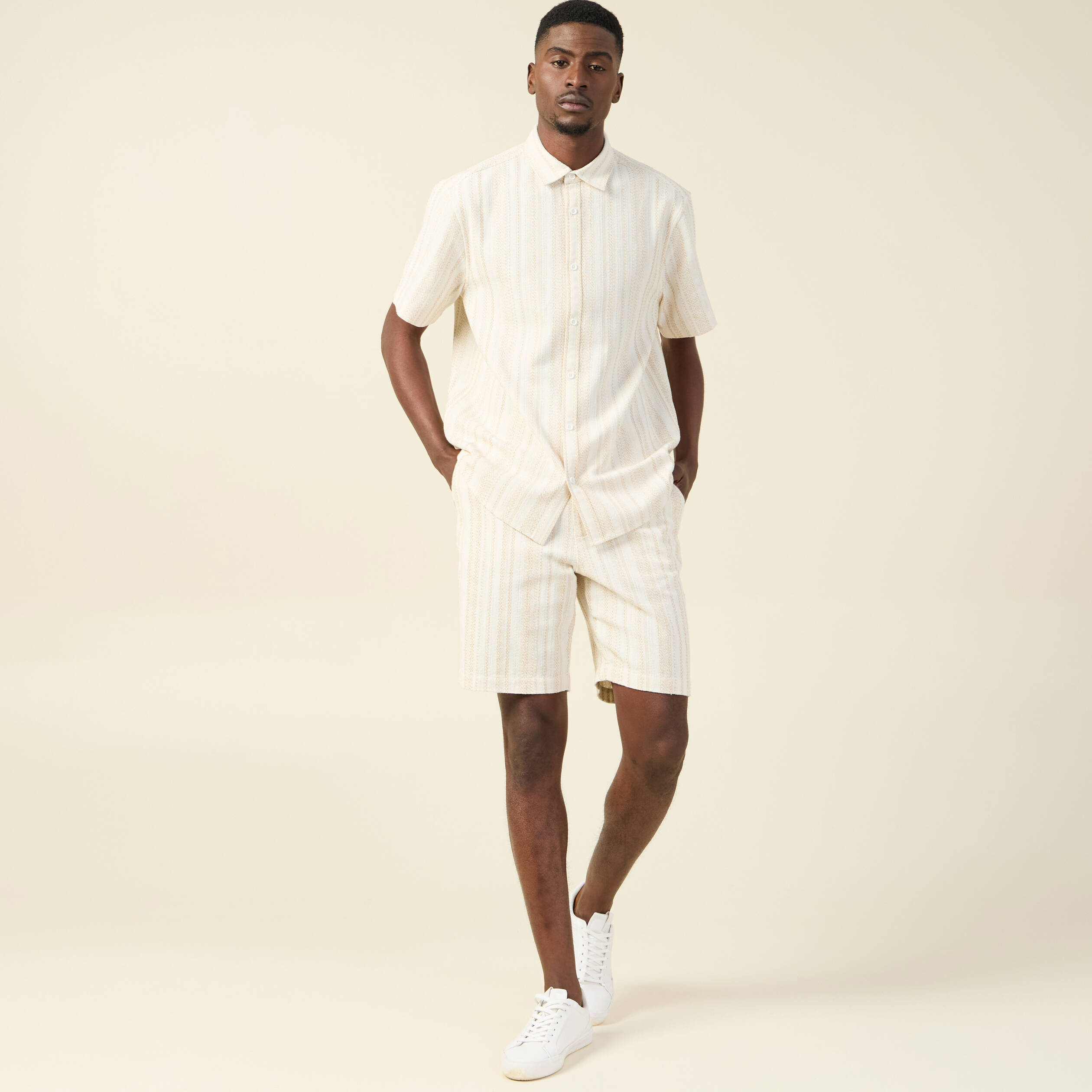 Chemise éco-responsable ecru homme