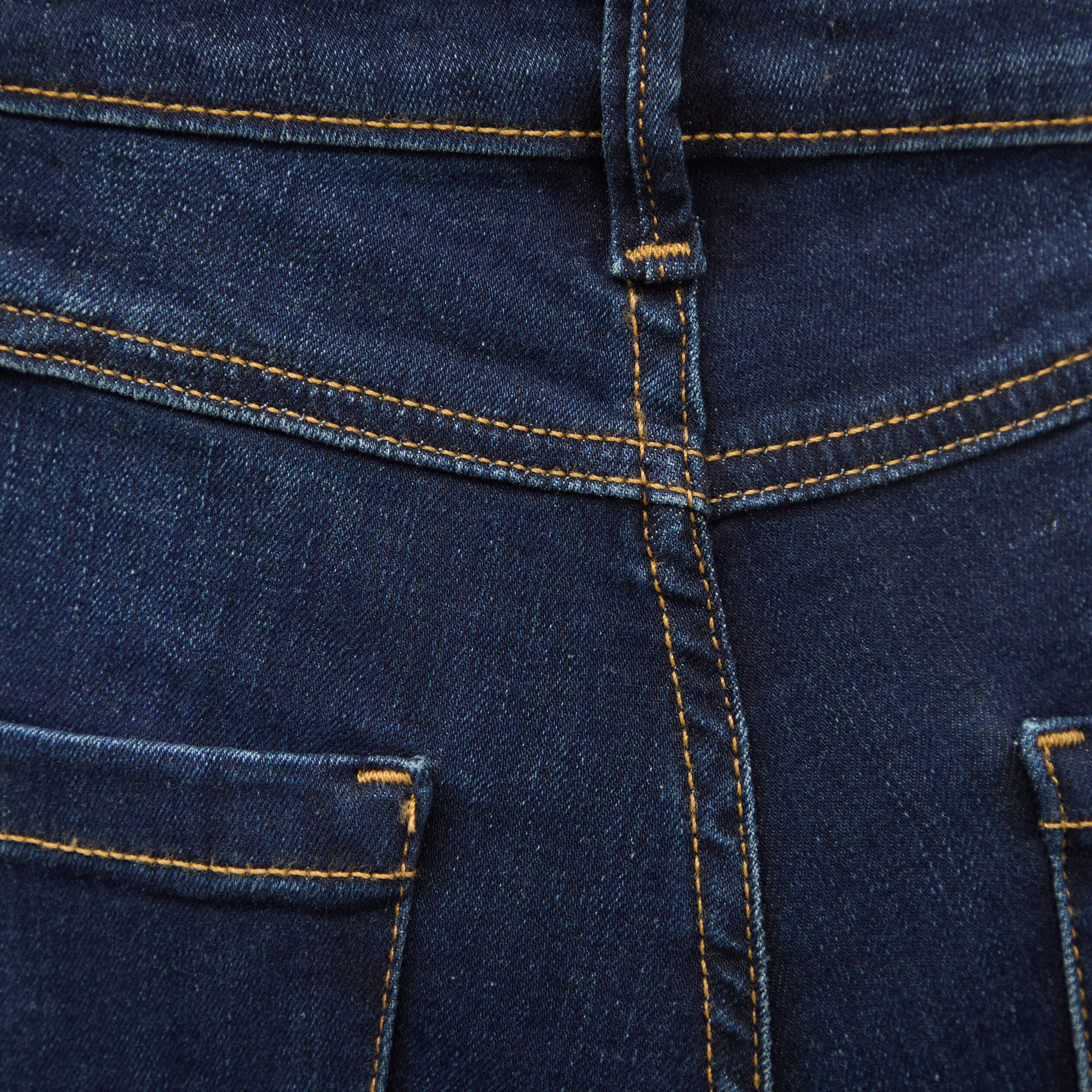 Jeans regular taille haute denim brut femme