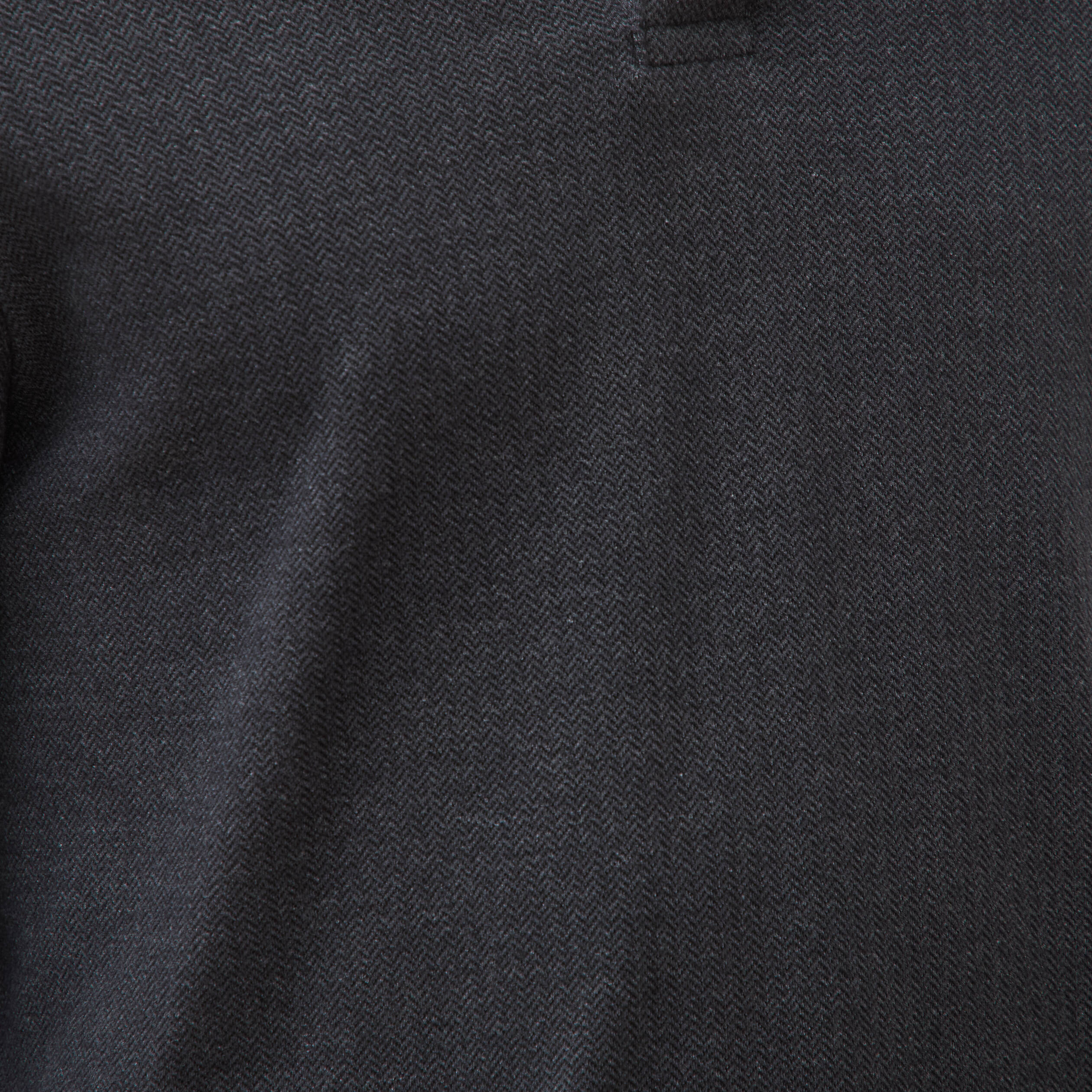 Polo manches longues noir homme
