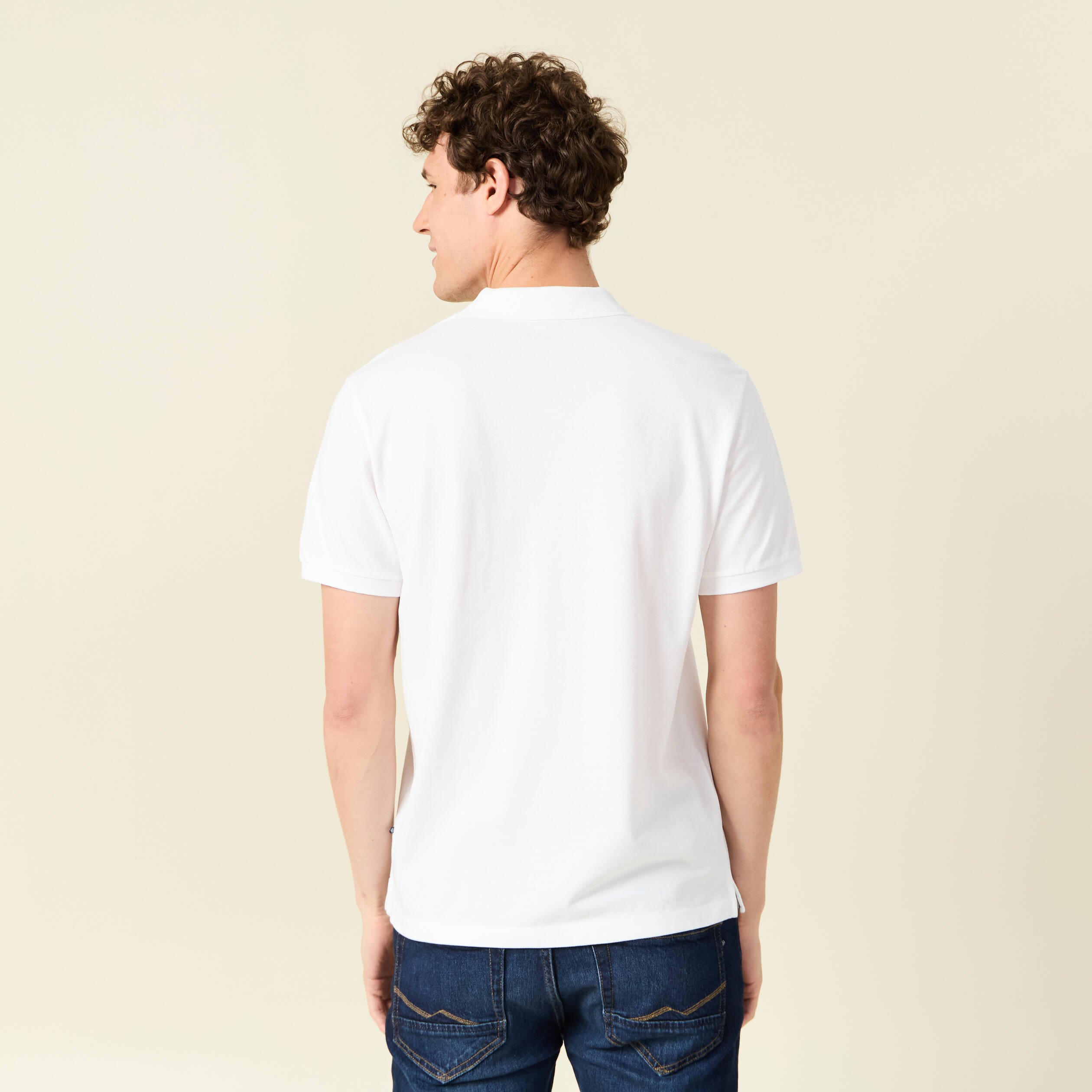 polo manches courtes blanc homme Polo manches courtes blanc homme