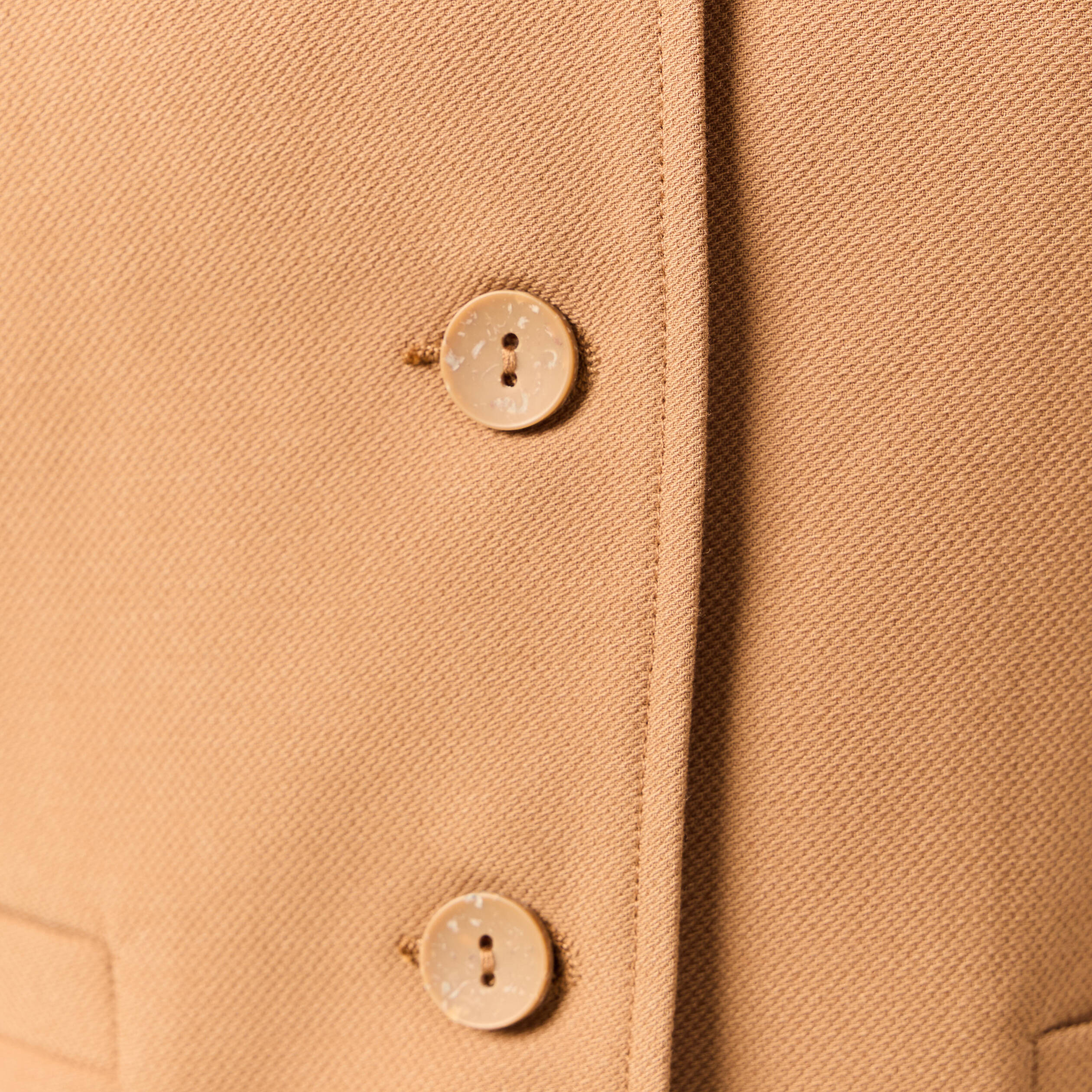 Gilet ajust&eacute; sans manches doubl&eacute; beige femme