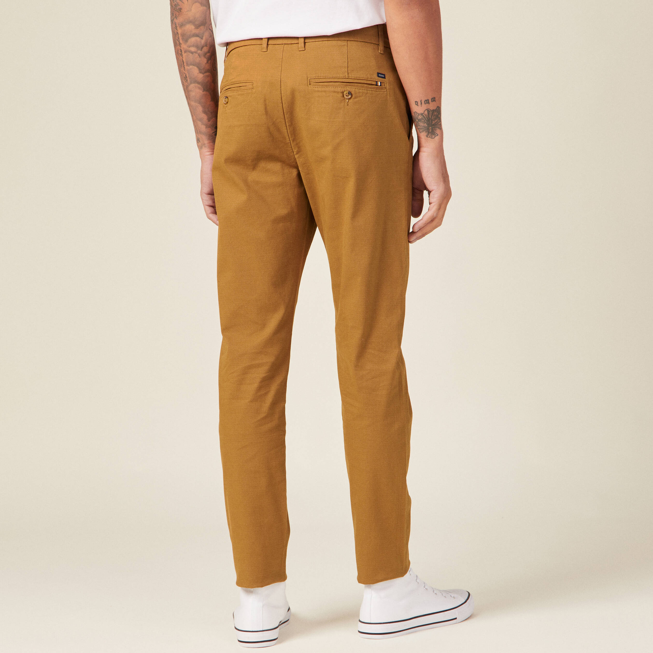 pantalon slim instinct chino marron homme Pantalon slim Instinct chino marron homme