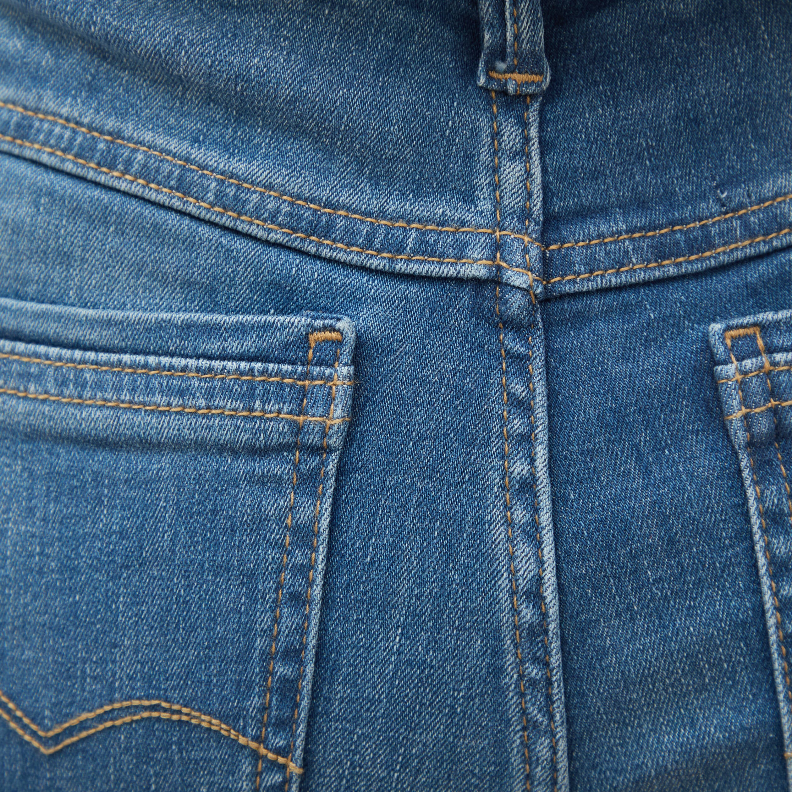 Jeans slim taille haute denim stone femme