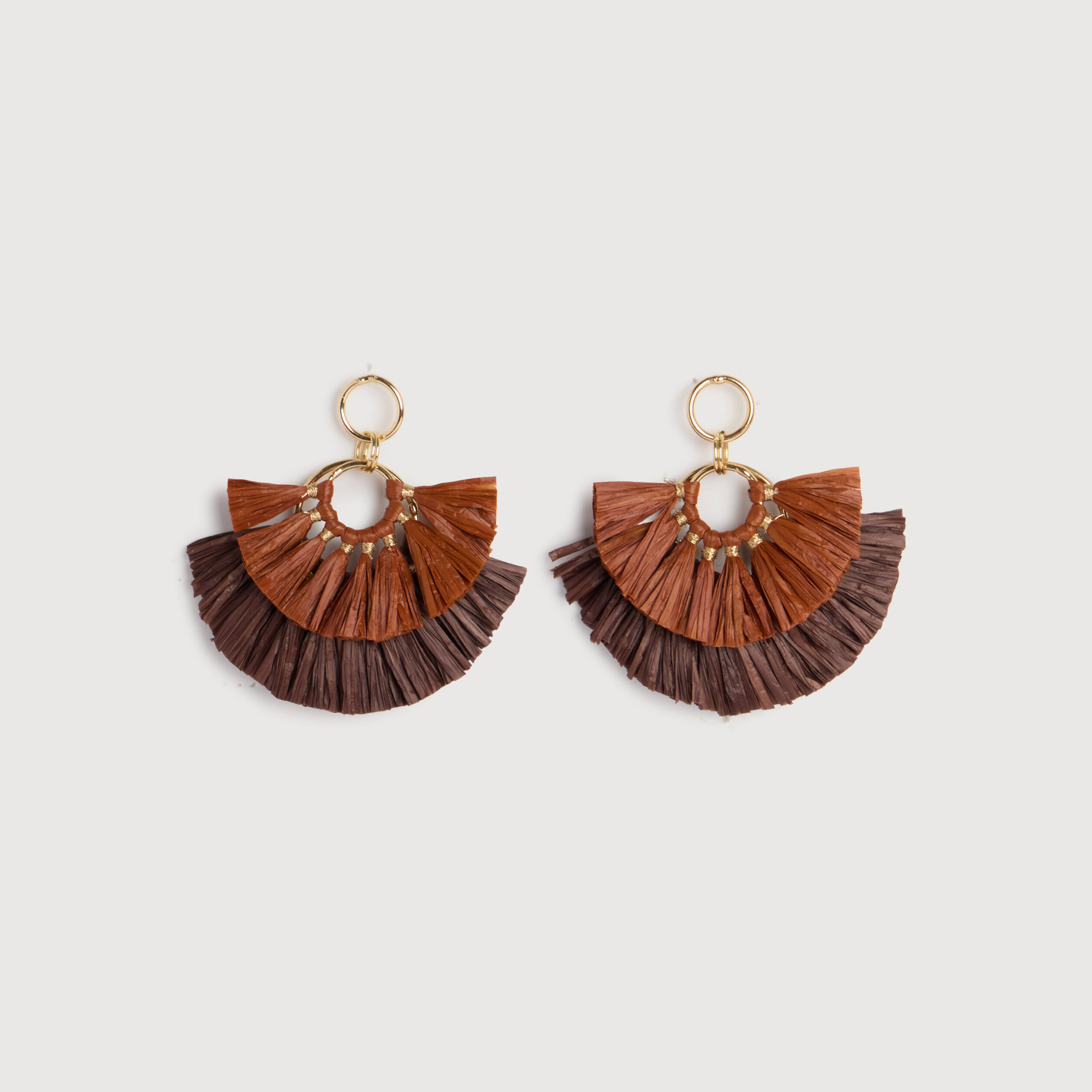 Boucles d'oreilles orange fonc&eacute; femme