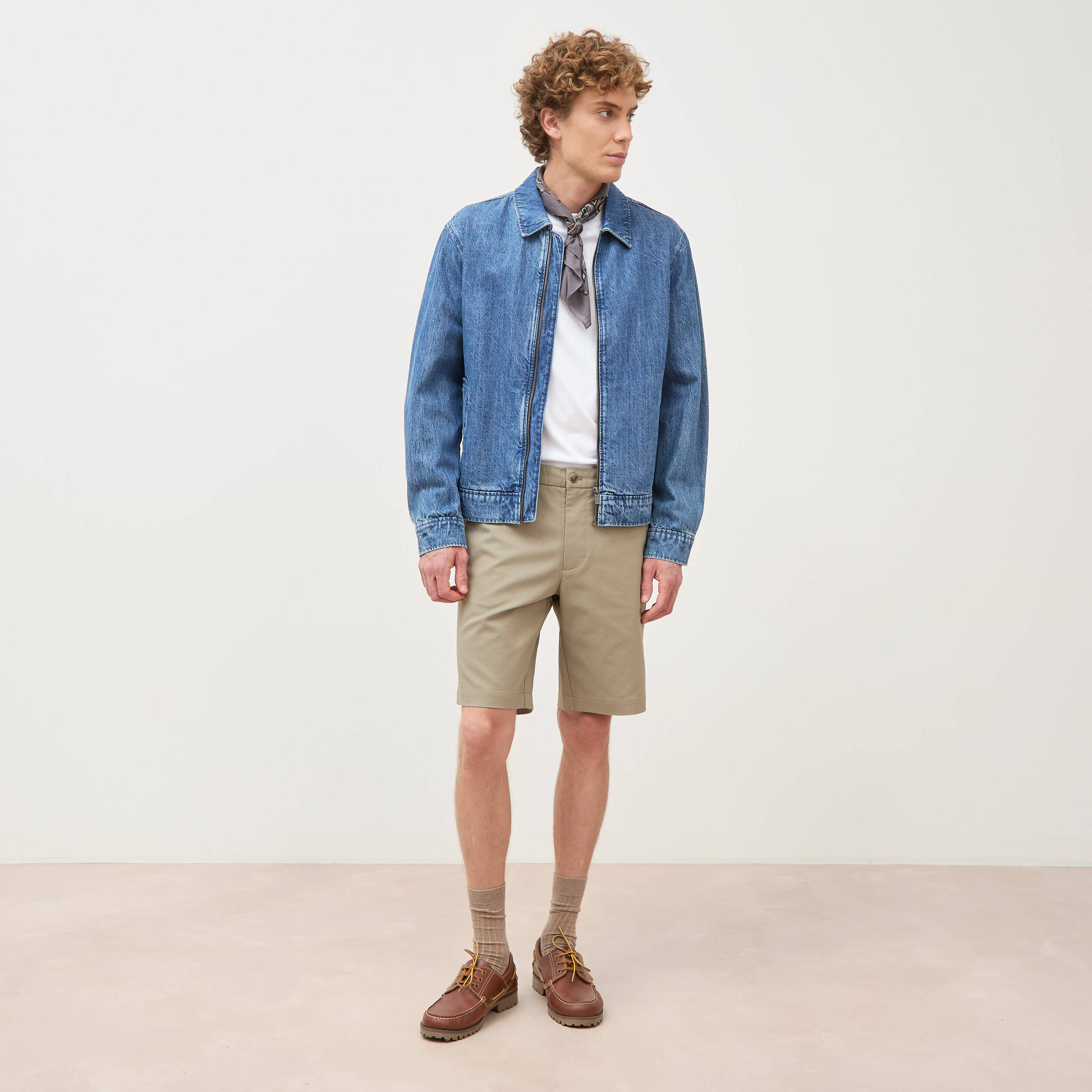 Bermuda vert kaki homme