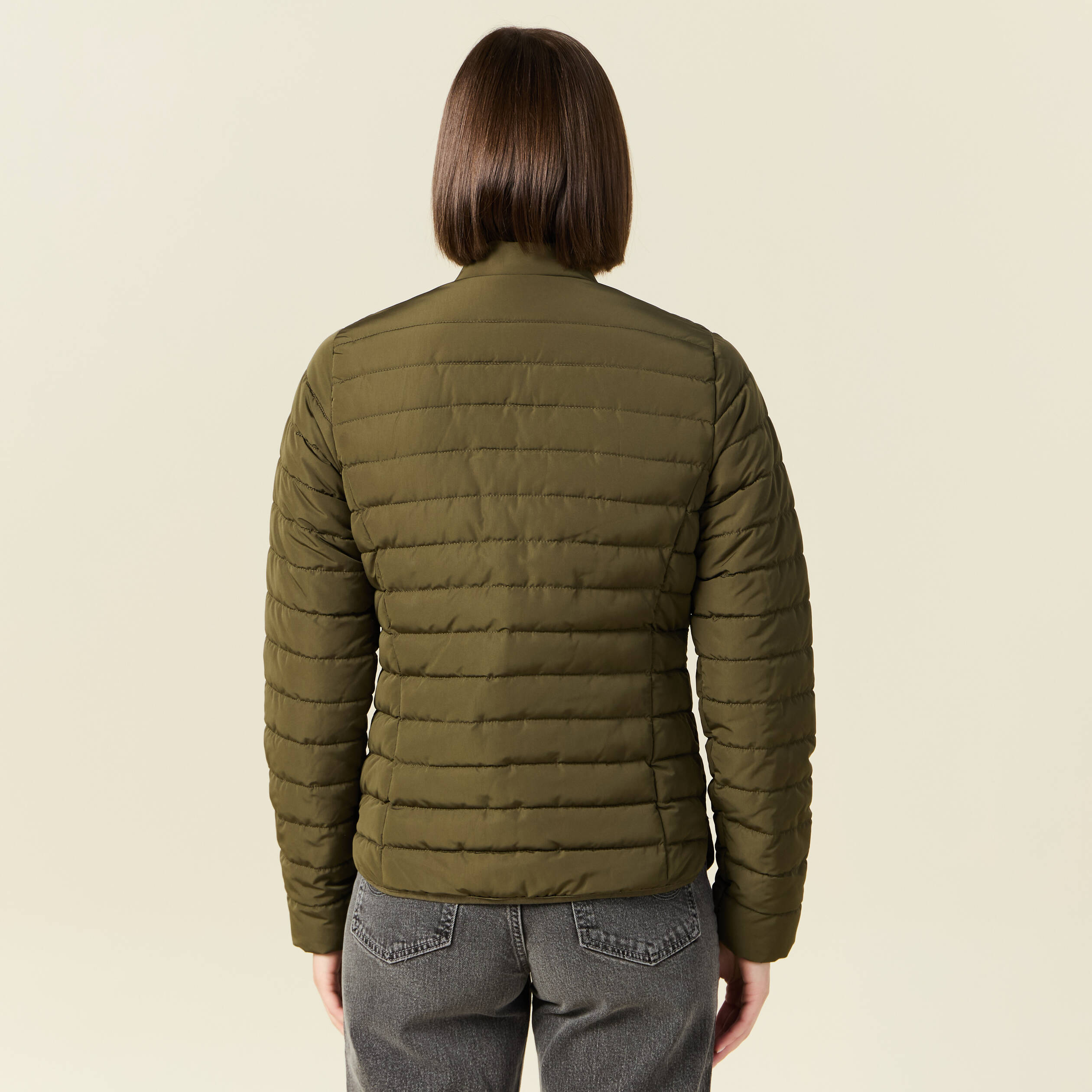 doudoune eco responsable vert kaki femme Doudoune éco-responsable vert kaki femme