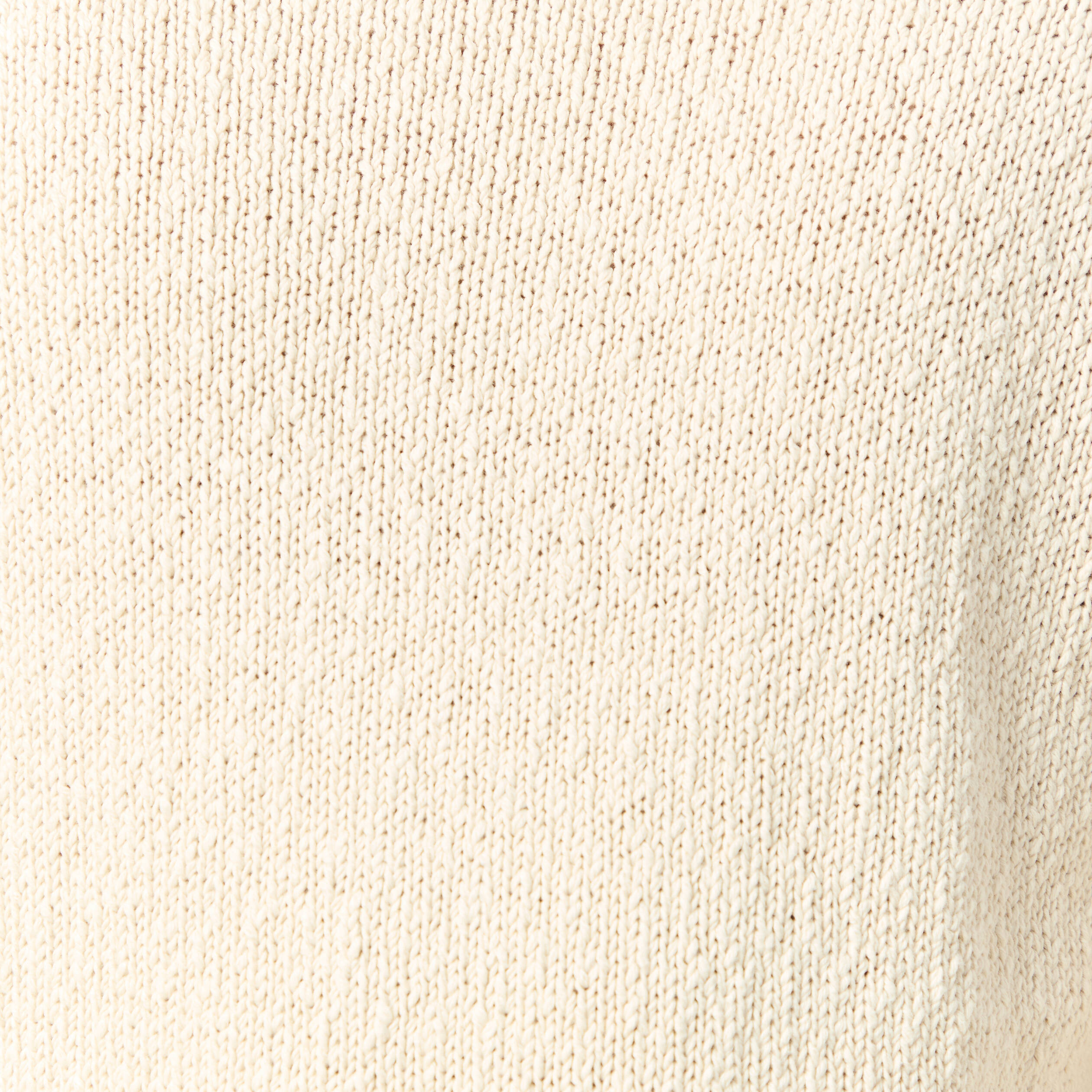 Pull col rond manches longues en coton sable homme
